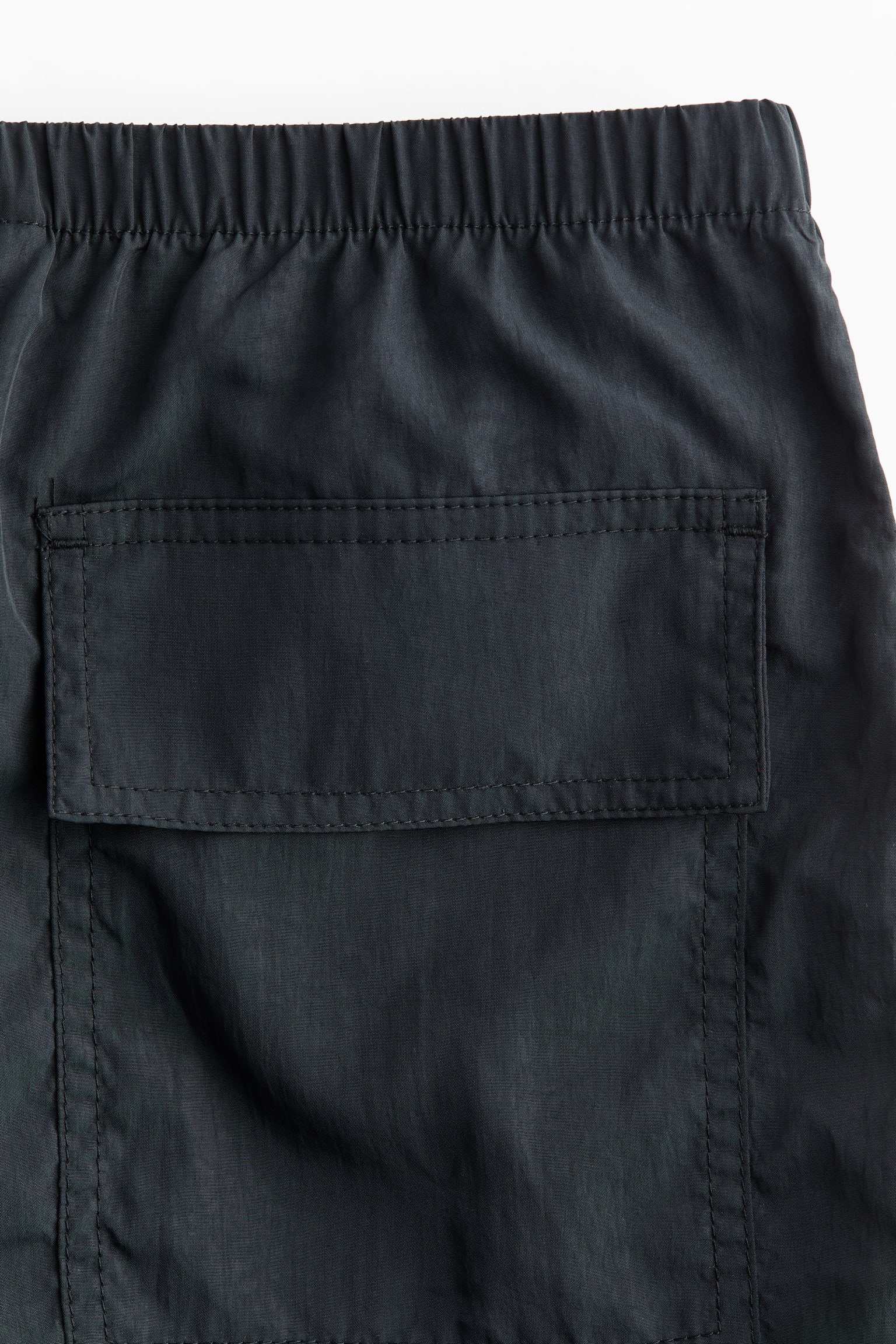 Женские брюки H&M Nylon Parachute, цвет: Чёрный — фото 7