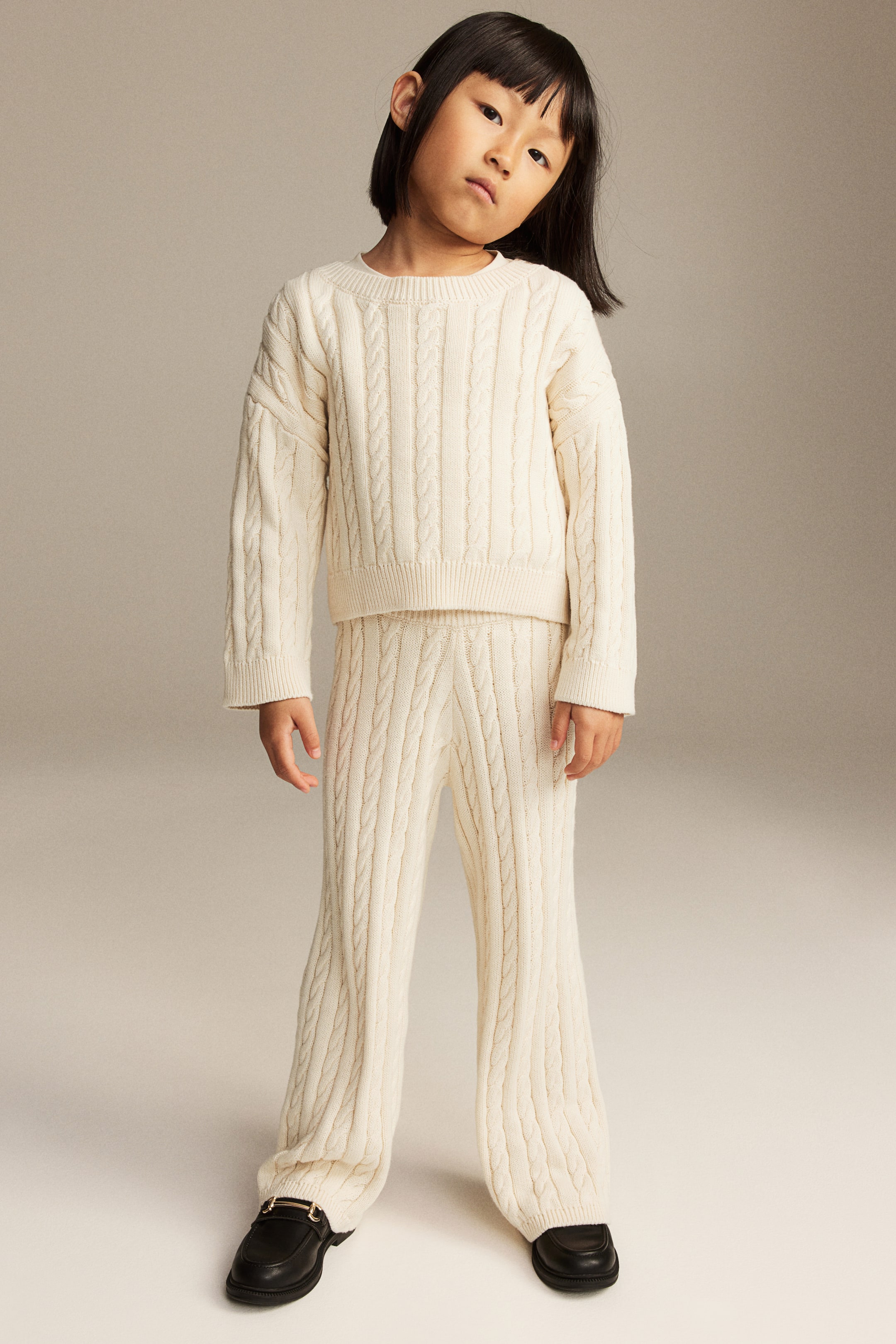 2-piece Cable-knit Set