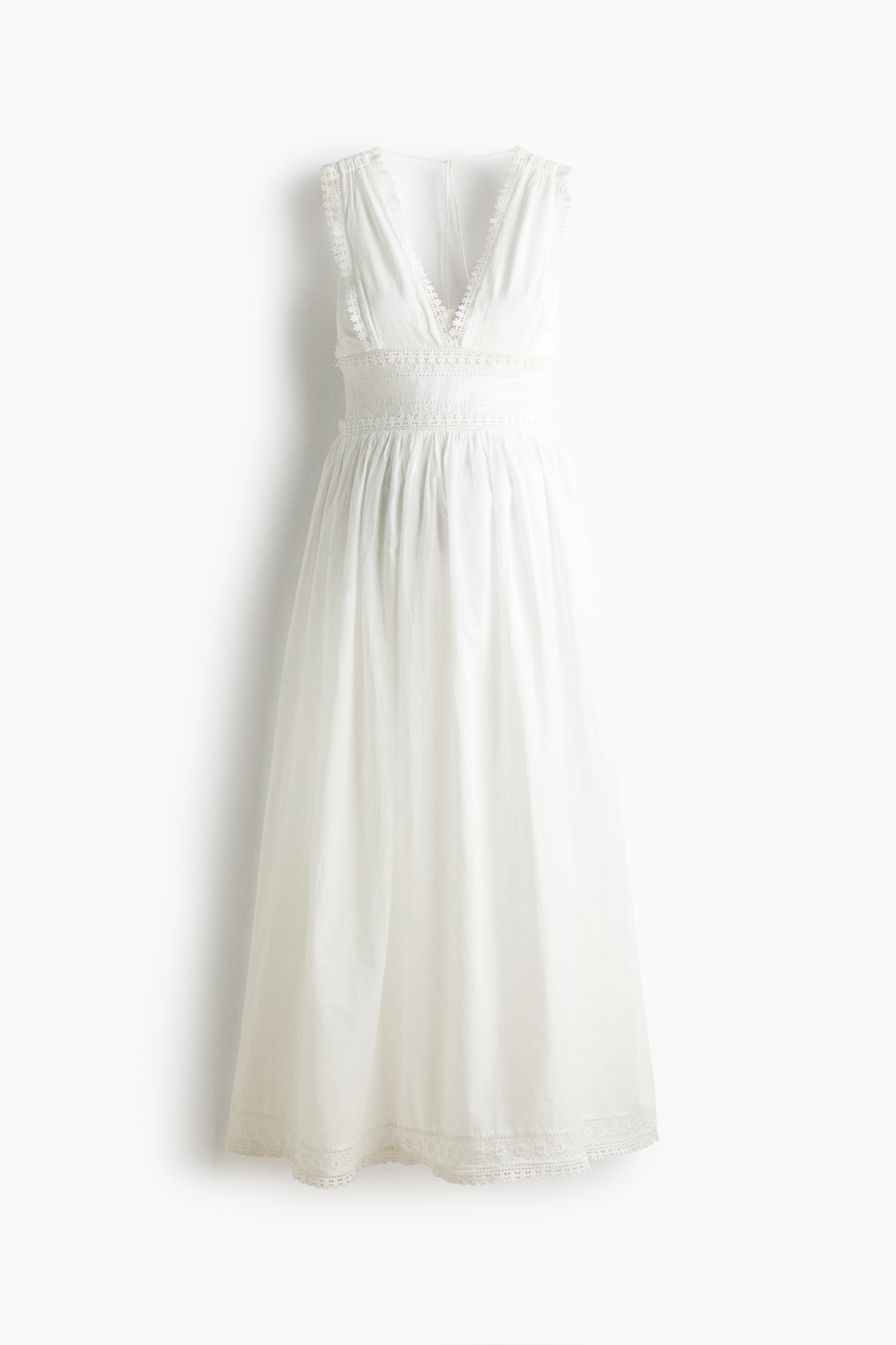 MAMA Lace-trimmed cotton nursing dressModel