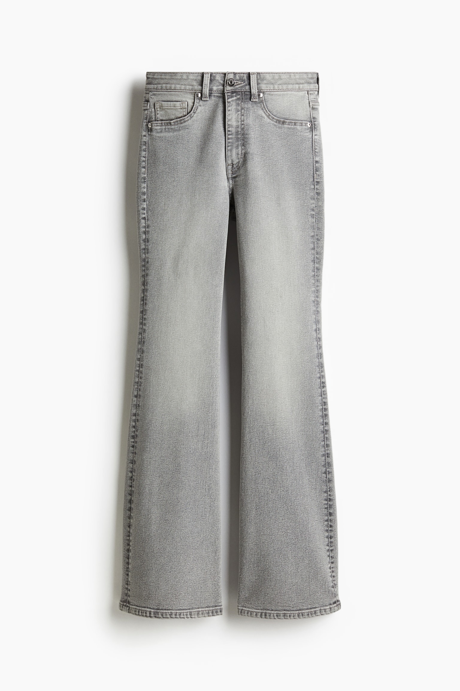 Flared High Jeans - Light grey/Dark blue/Black/White/Pale denim blue/Pale denim blue - 2