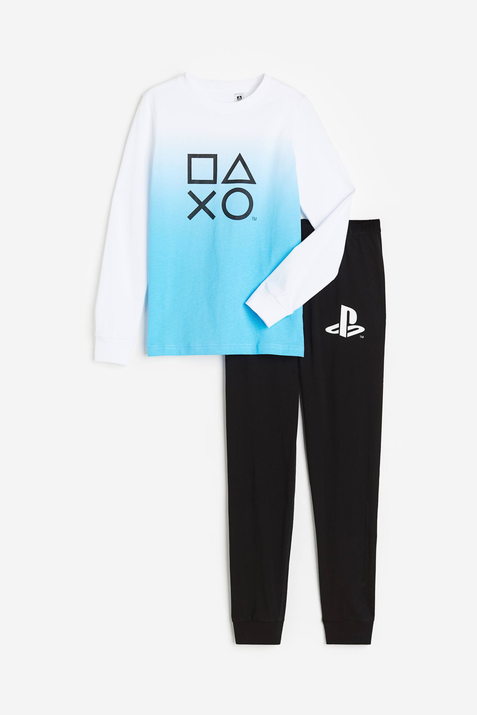 Printed jersey pyjamas - Blue/PlayStation - 1