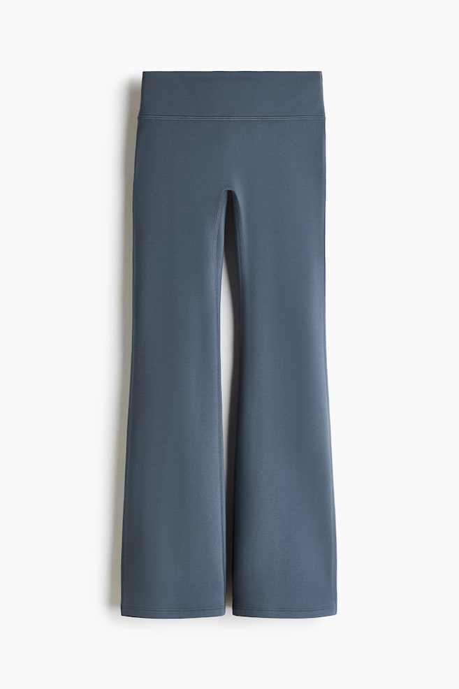 Wärmende, ausgestellte Leggings mit SoftMove™ - Stahlblau/Schwarz/Dunkelbraun - 1