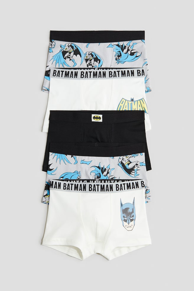 5-pack trunks - White/Batman/Light grey marl/Red/Marvel/Light grey marl/Marvel Comics/Light blue/Hot Wheels/Purple/Pokémon - 1