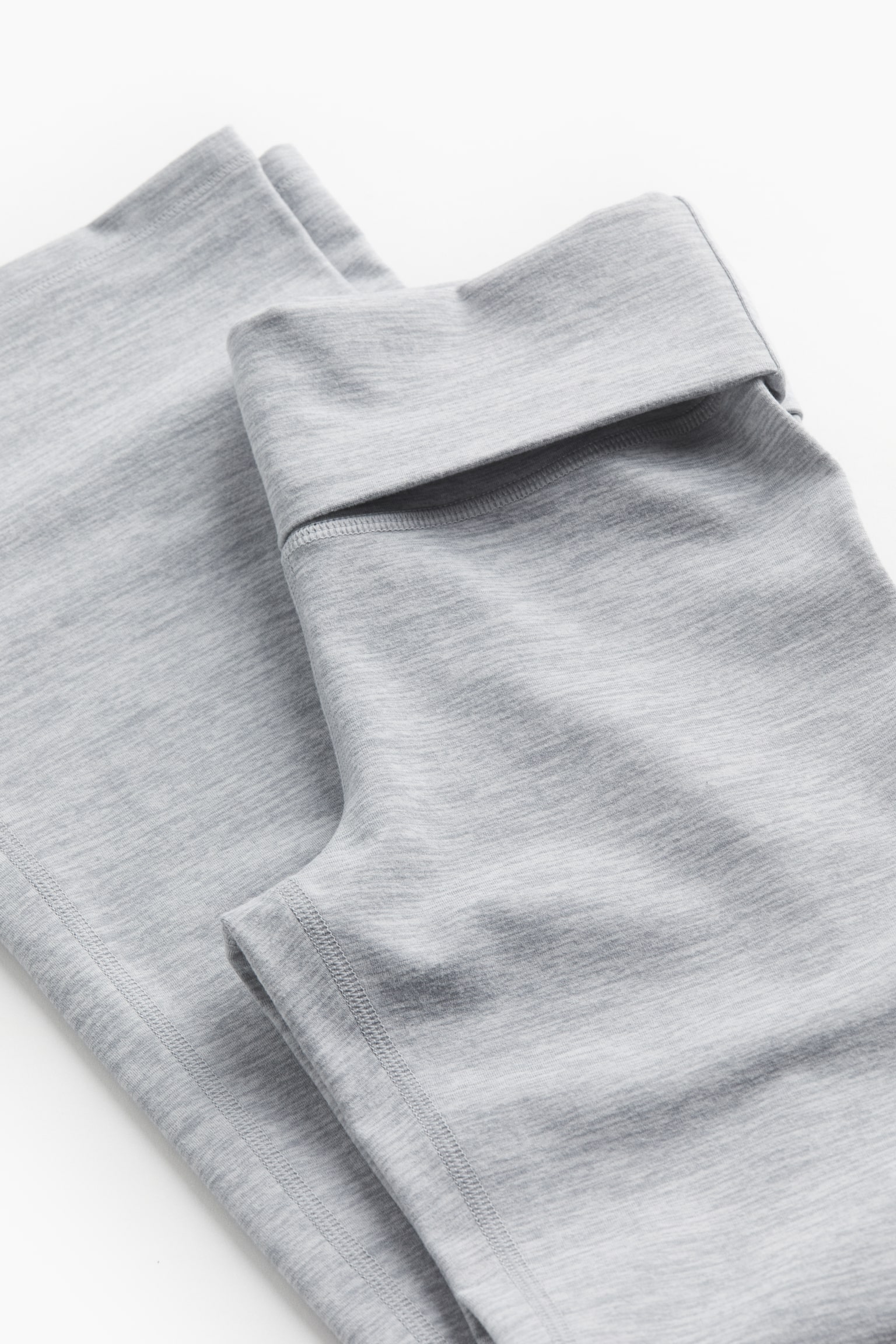 Flared sports leggings in DryMove™ - Light grey marl/Dark grey marl - 2