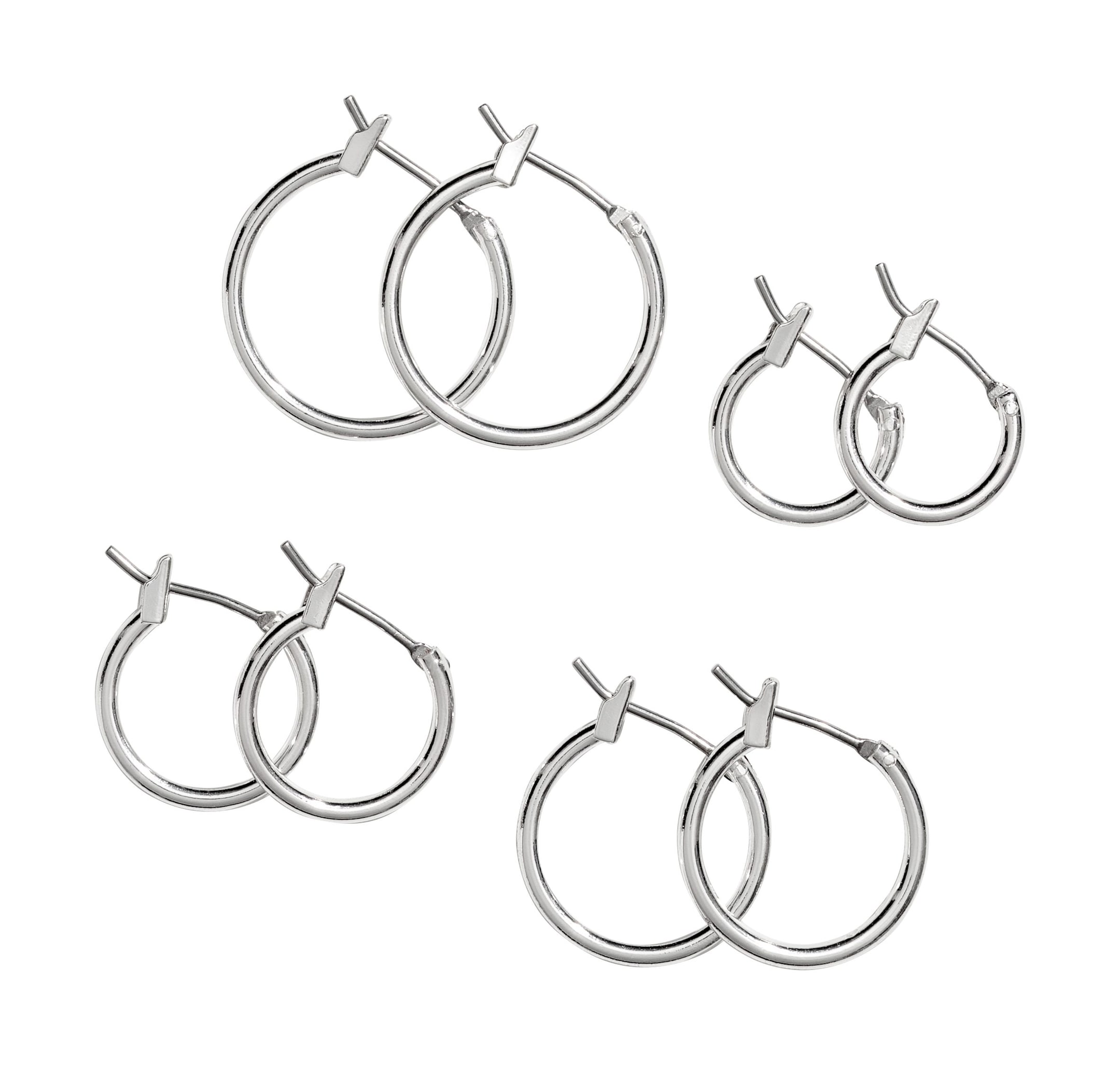 Agrandir l'image: Boucles d'oreilles, 4 paires - Argenté - FEMME | H&M FR 1