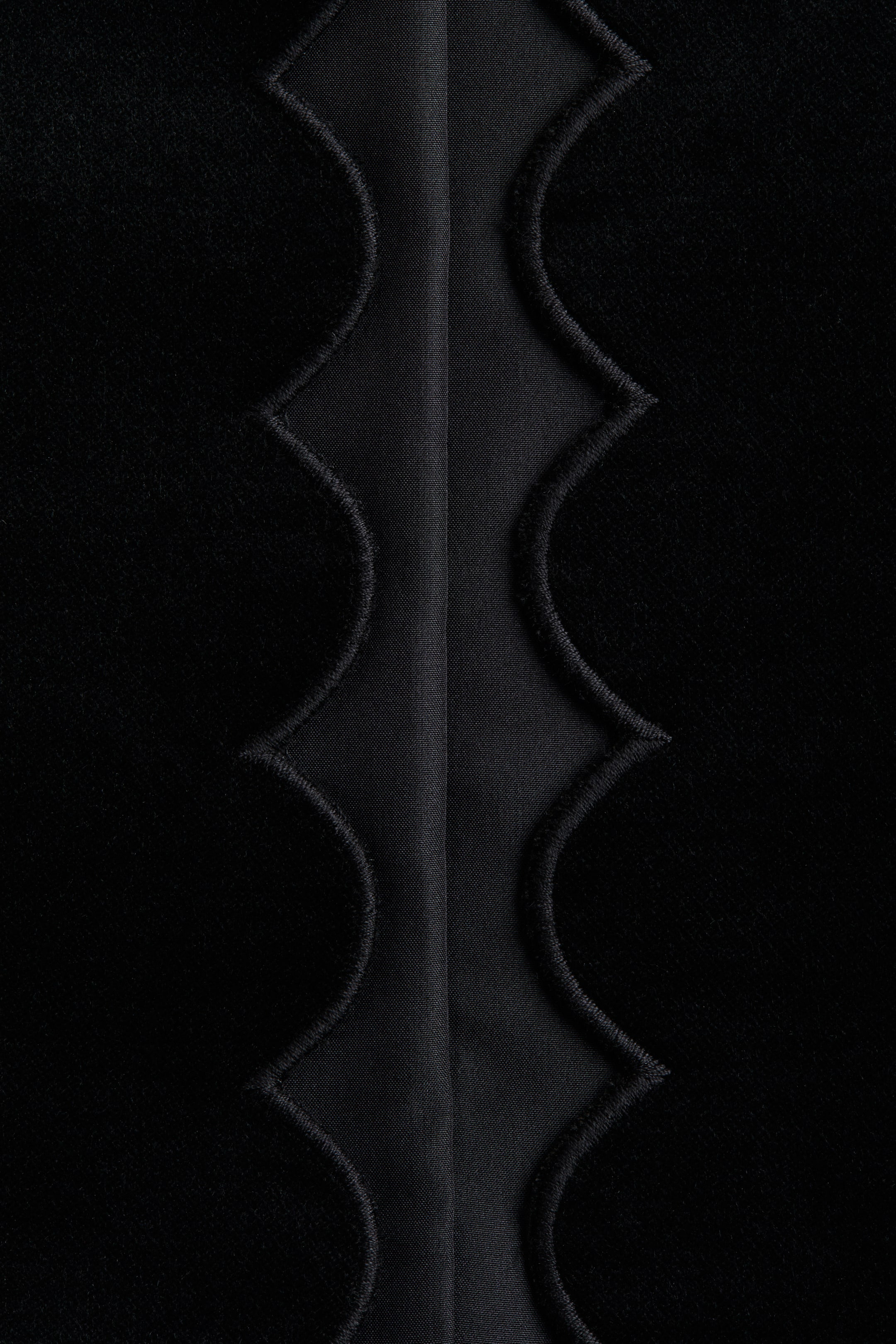 Agrandir l'image: Veste en velours à bords festonnés - Noir - FEMME | H&M CH 6