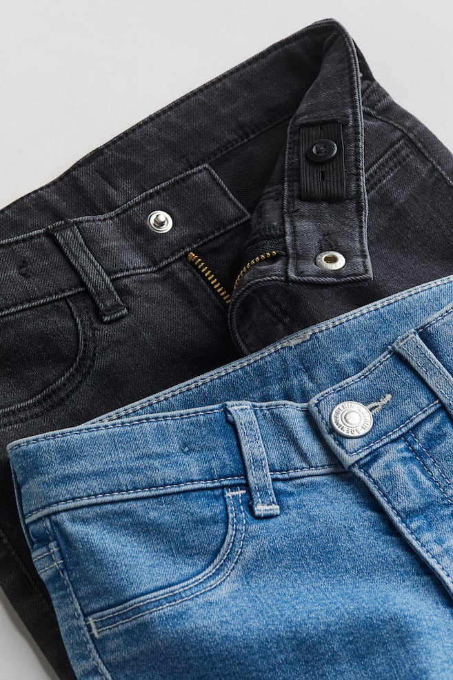 2-pack Skinny Fit Jeans - Denimblå/Svart/Ljus denimblå/Denimblå - 3
