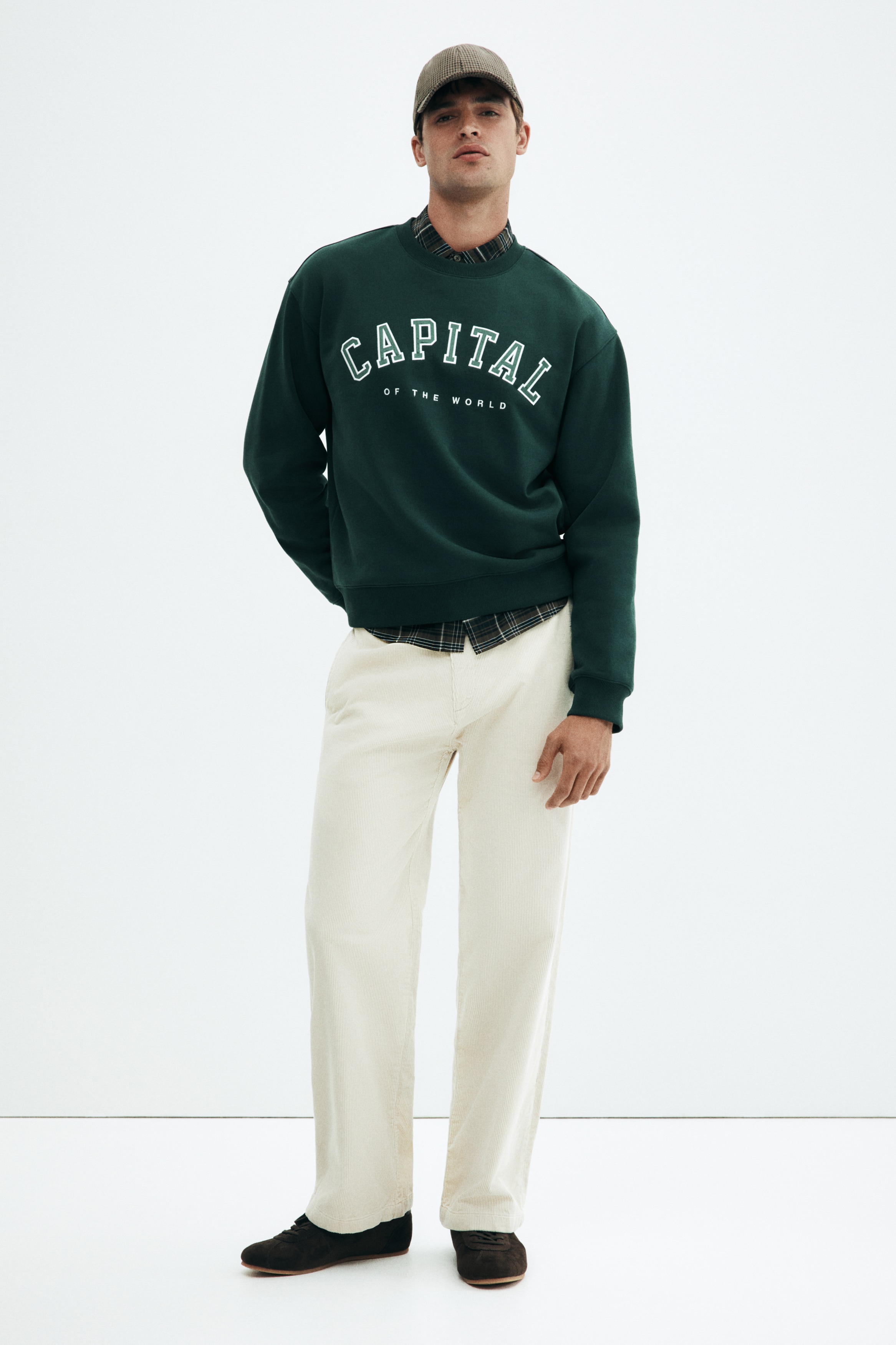 ルーズフィット スウェットシャツ - フォレストグリーン