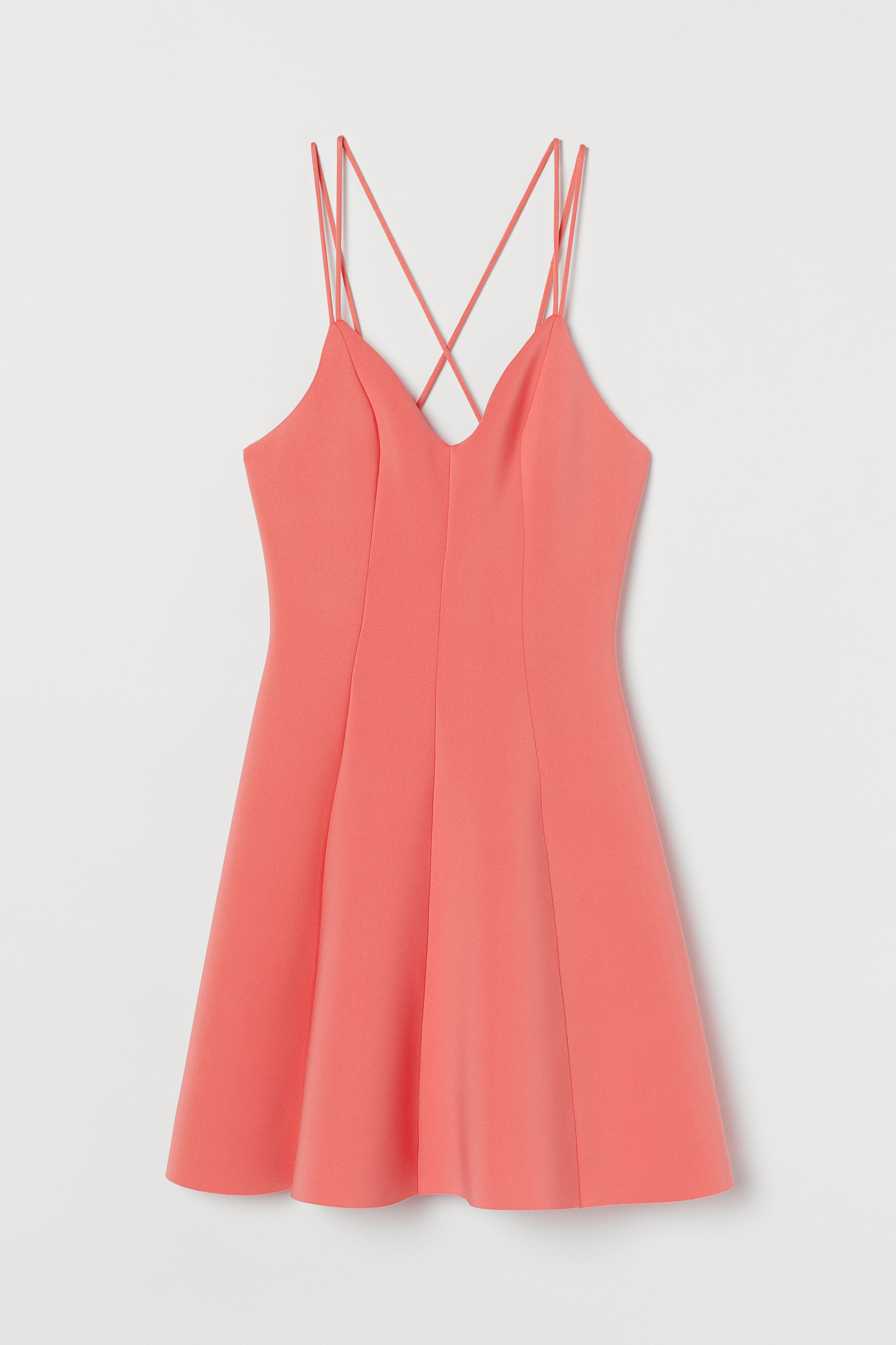 H&m coral dress best sale