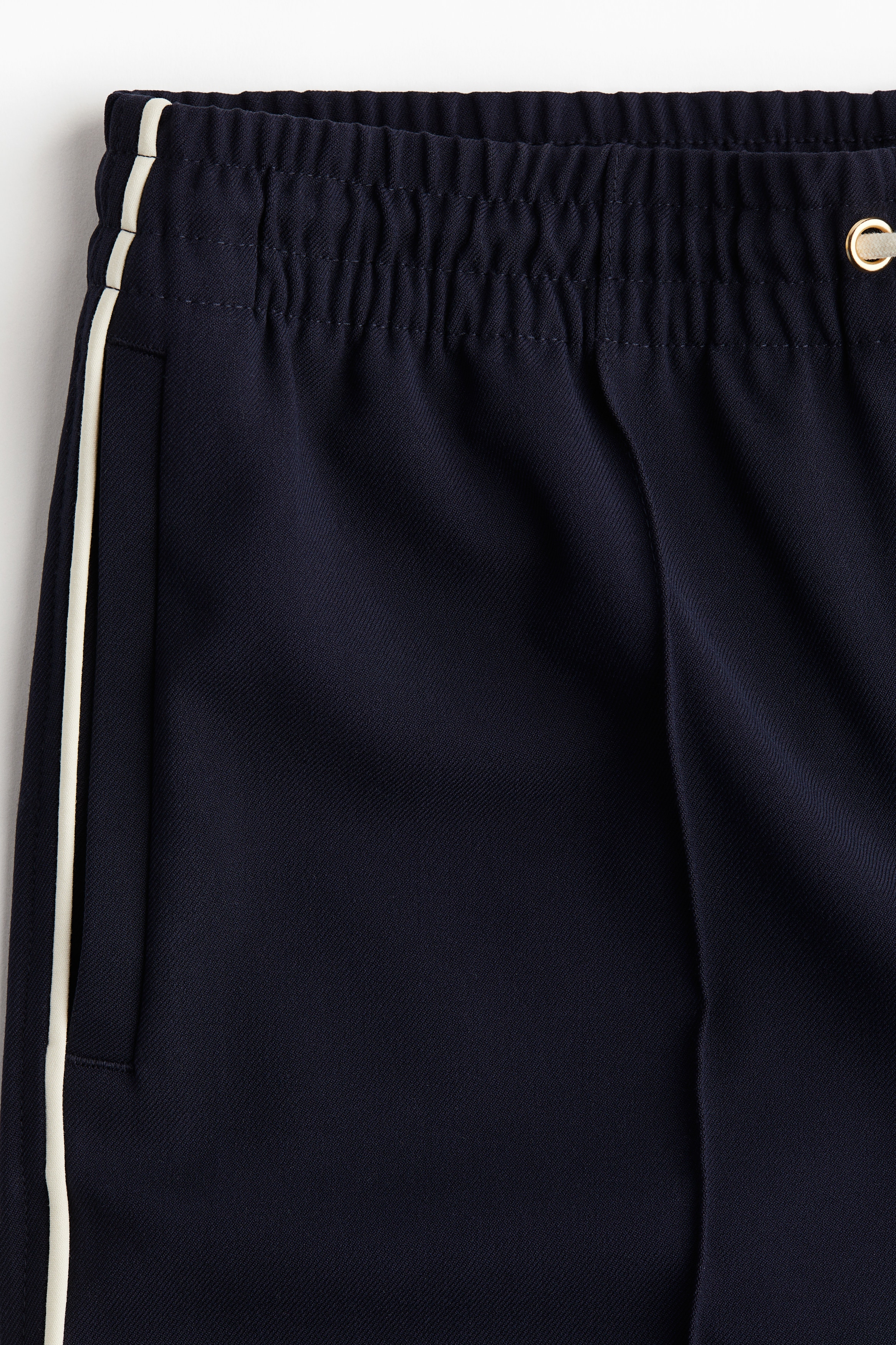 Wide twill trousers