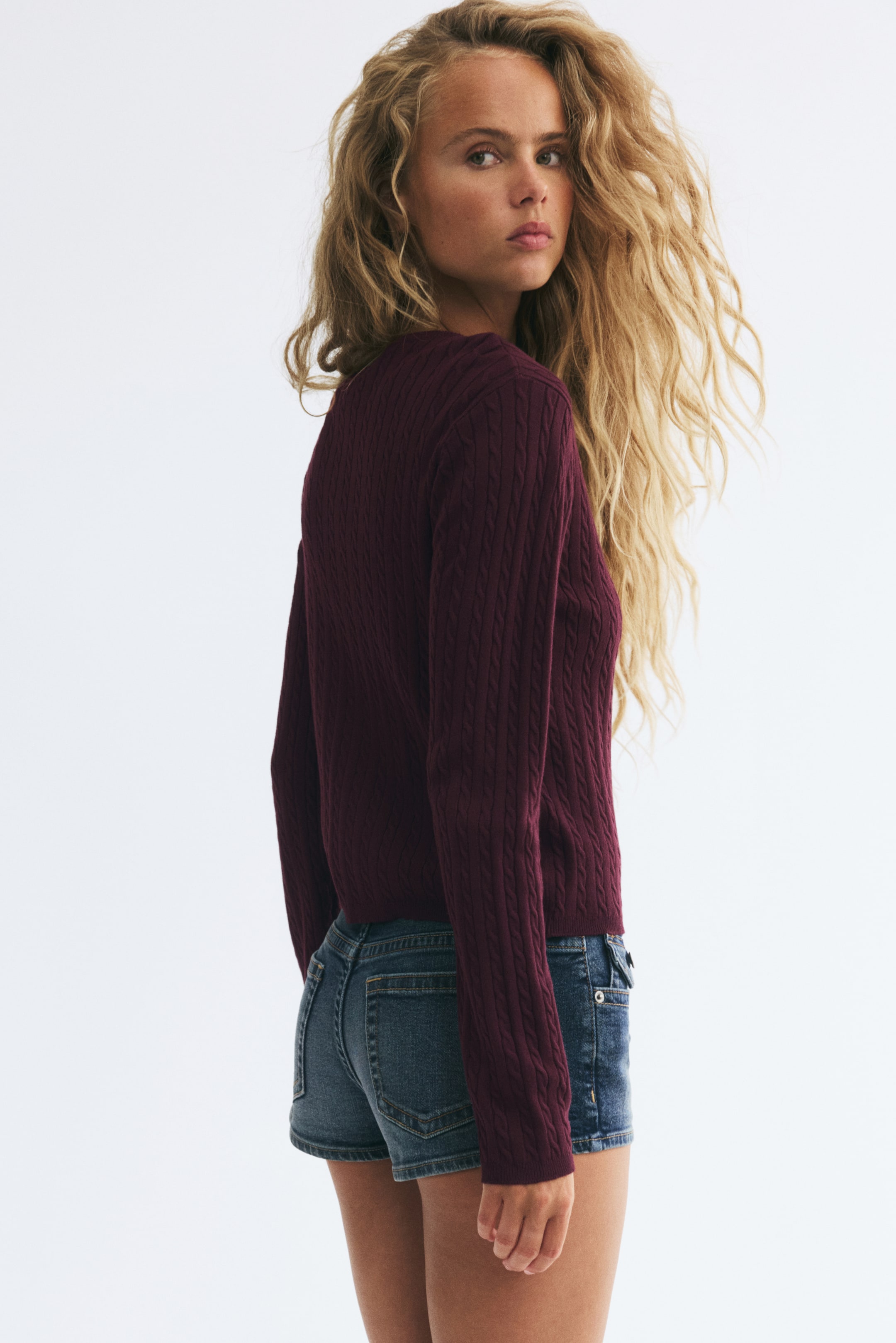 Cable-Knit Cardigan