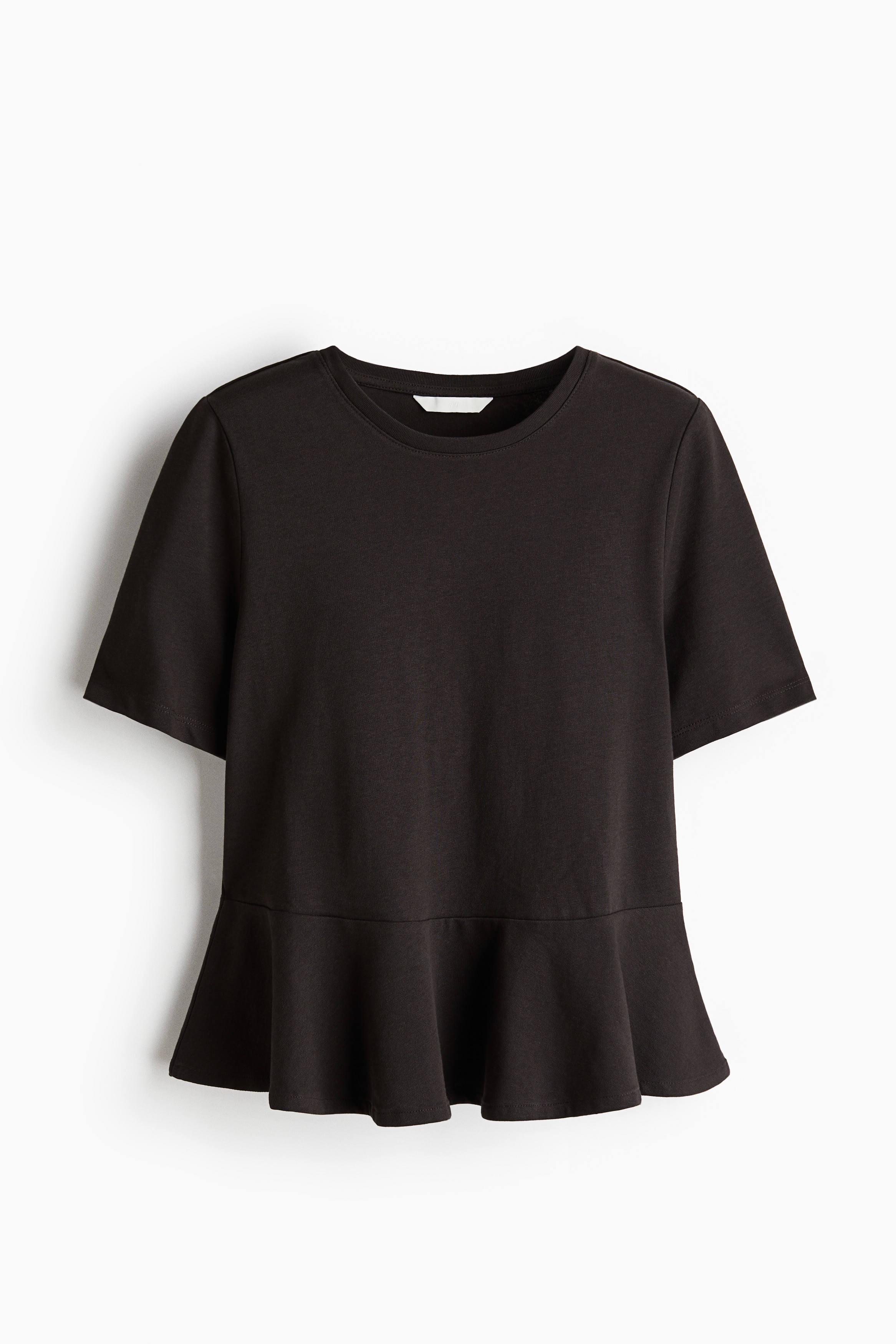 Peplum Top - Black