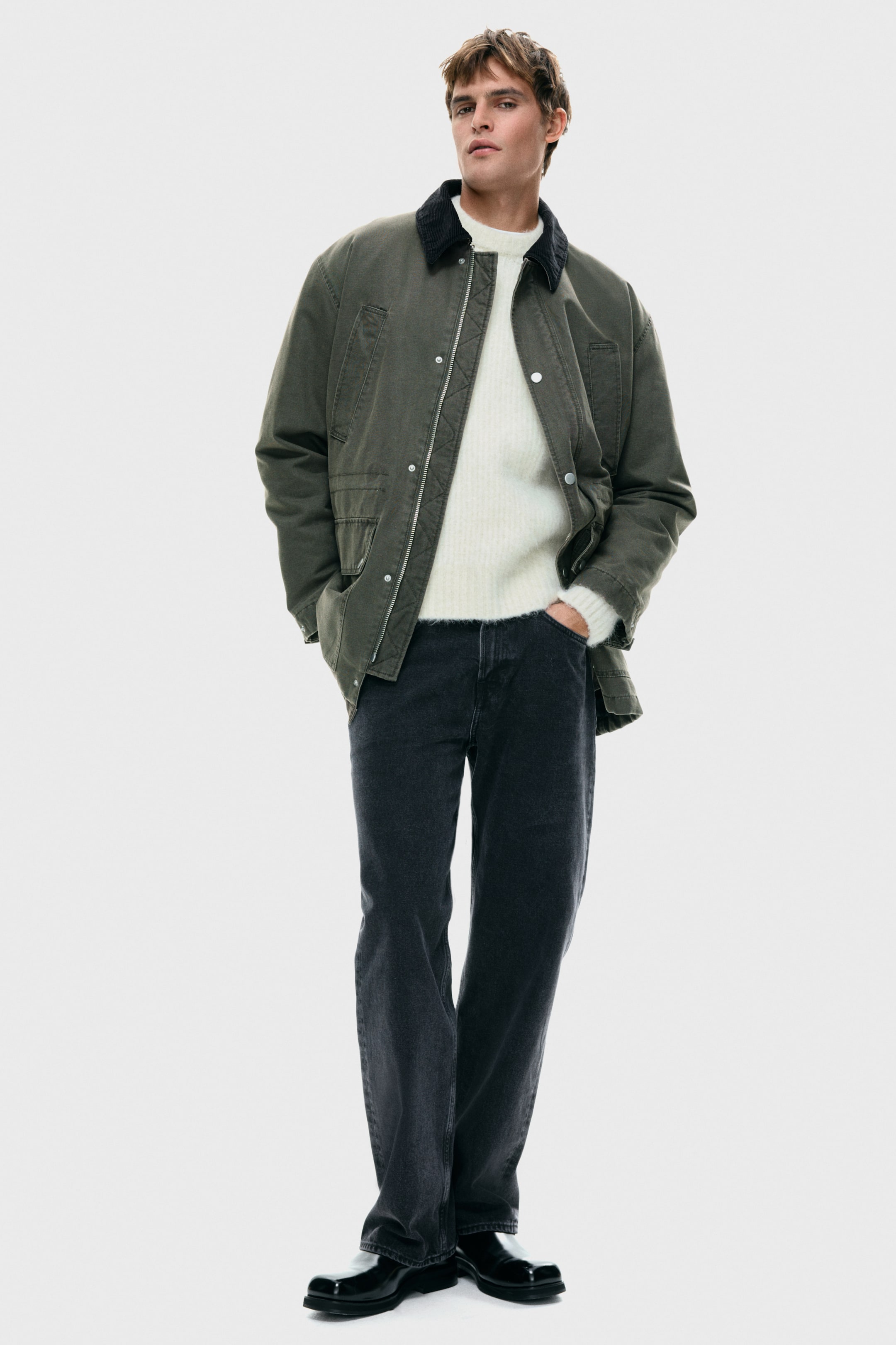 View larger image: Padded parka - Brown - Men | H&M IN 4