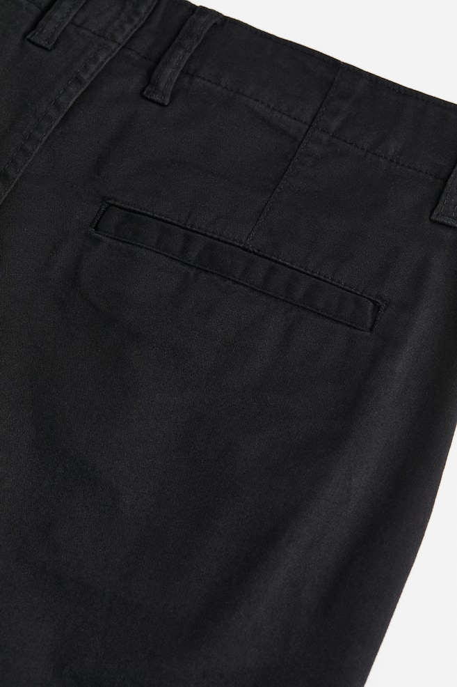 Regular Fit Chino shorts - Black/Beige - 5