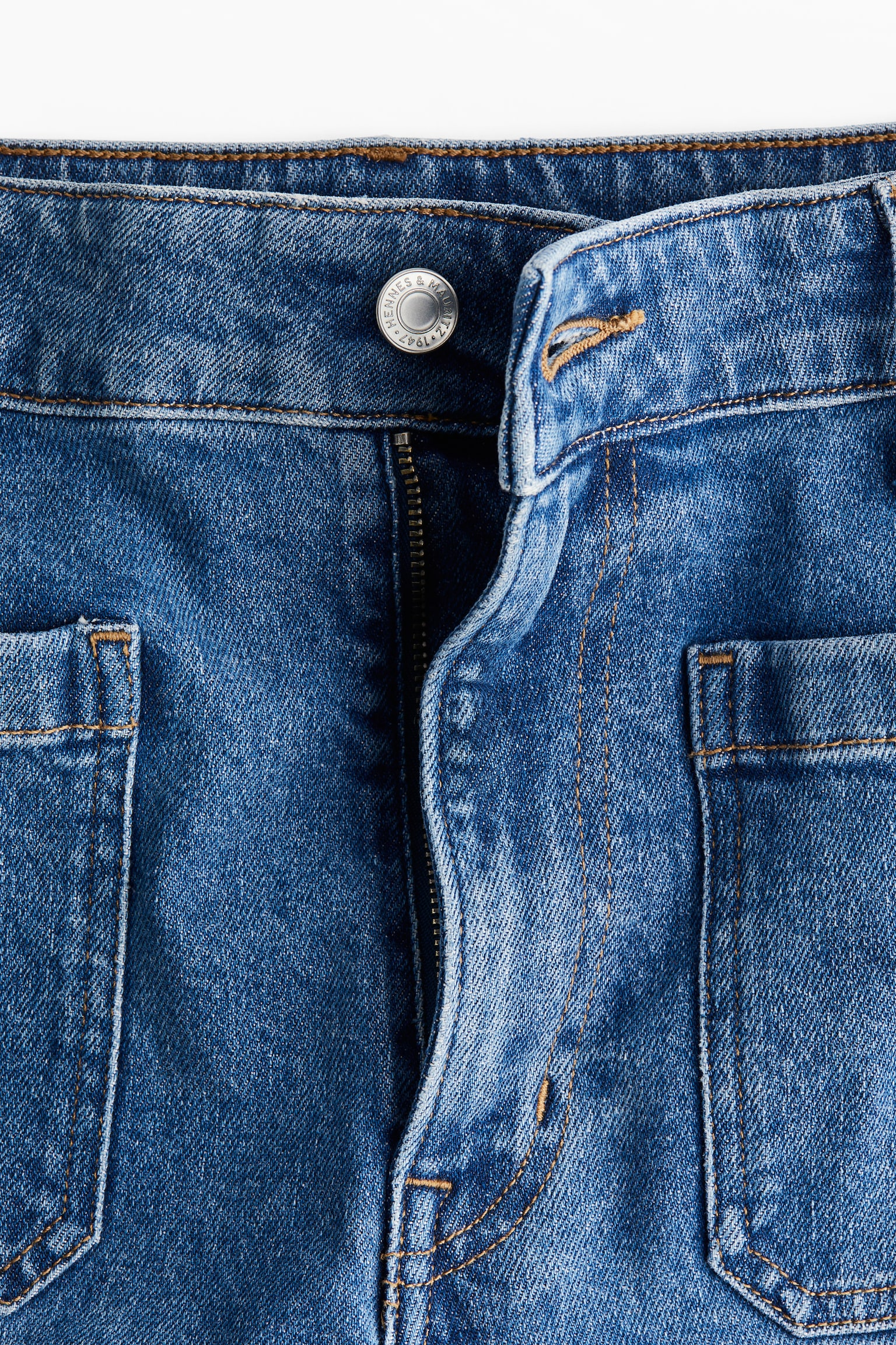 Женские джинсы H&M Wide High, цвет: Джинсовый синий — фото 3