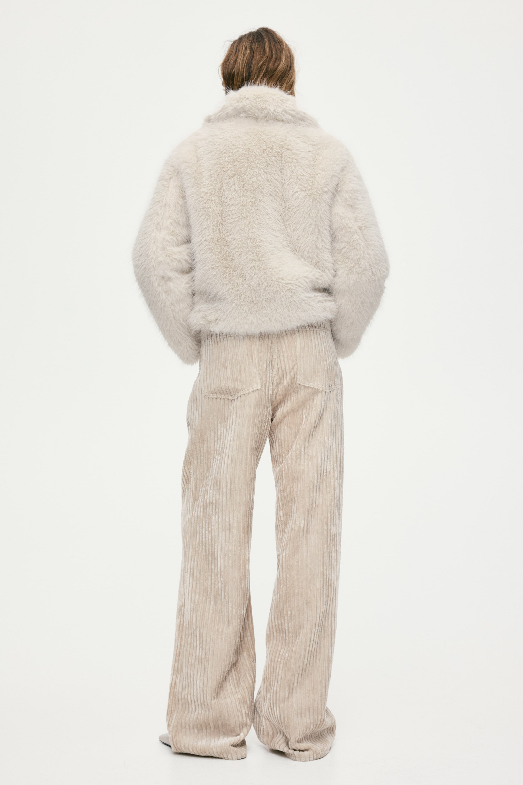 이미지 확대 보기: 칼라 재킷 - 크림 - 여성 | H&M KR 4