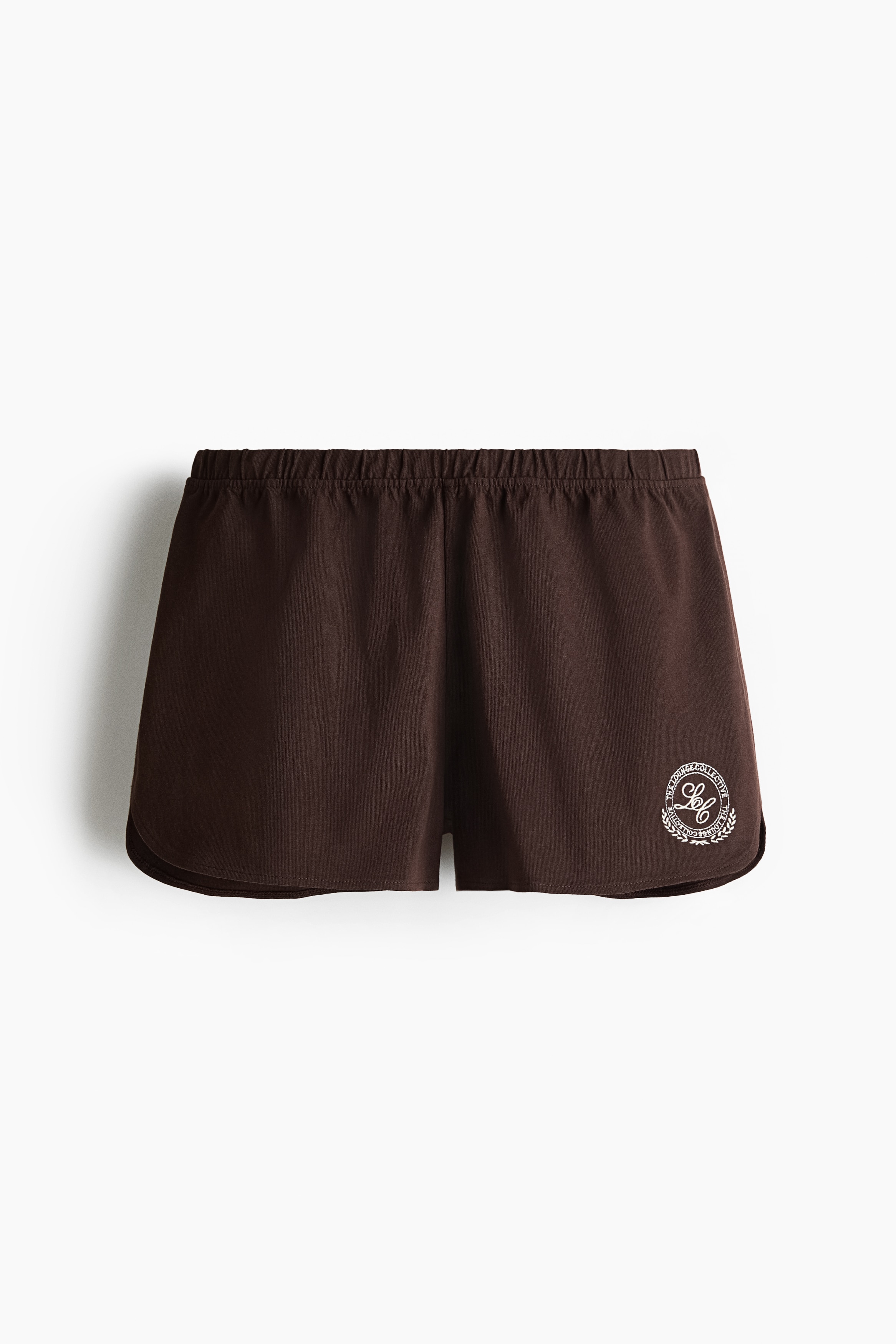Shorts in jersey di cotone - Marrone scuro/Lounge