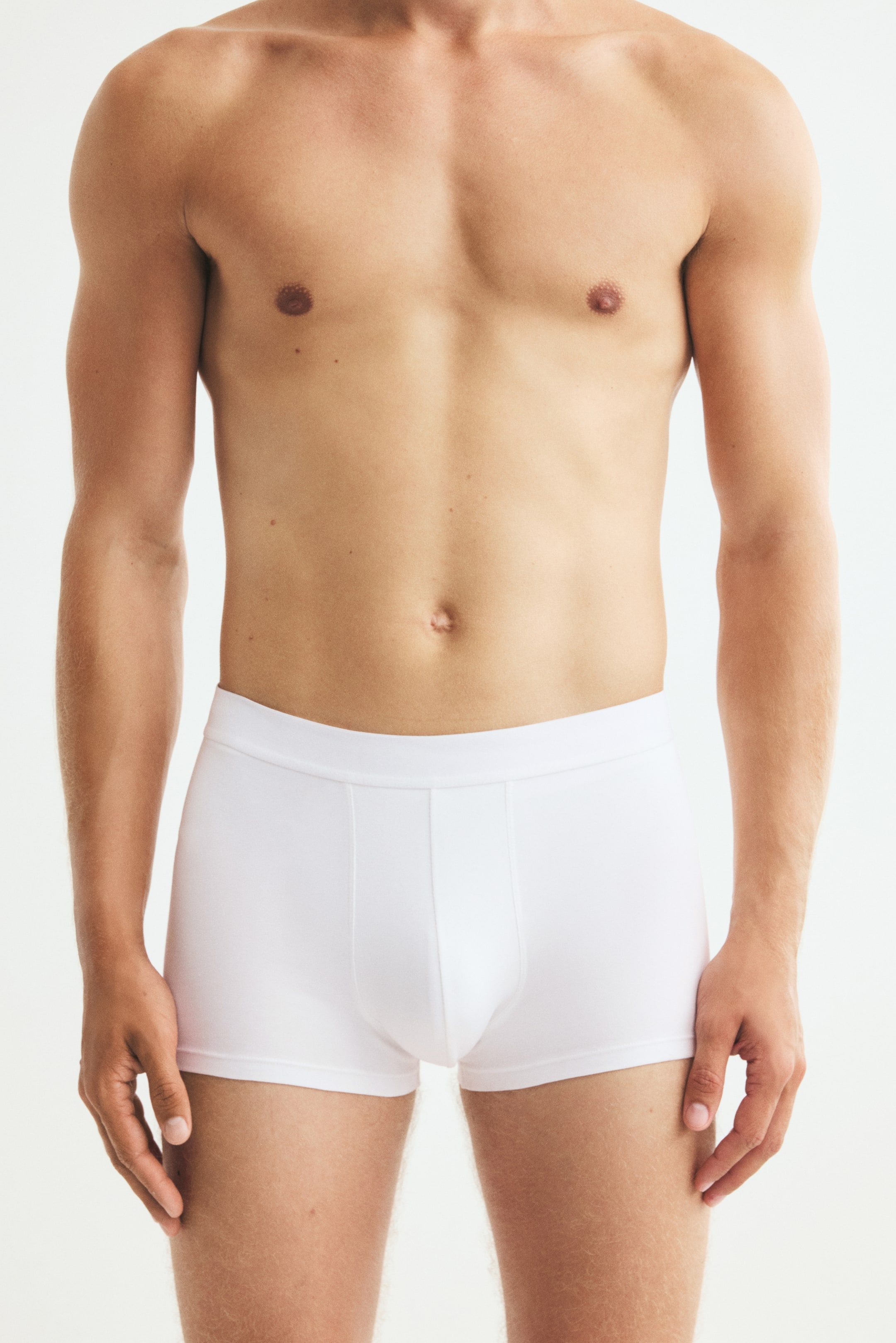 View larger image: 5-pack short trunks with Lycra® - White - Men | H&M SG 1