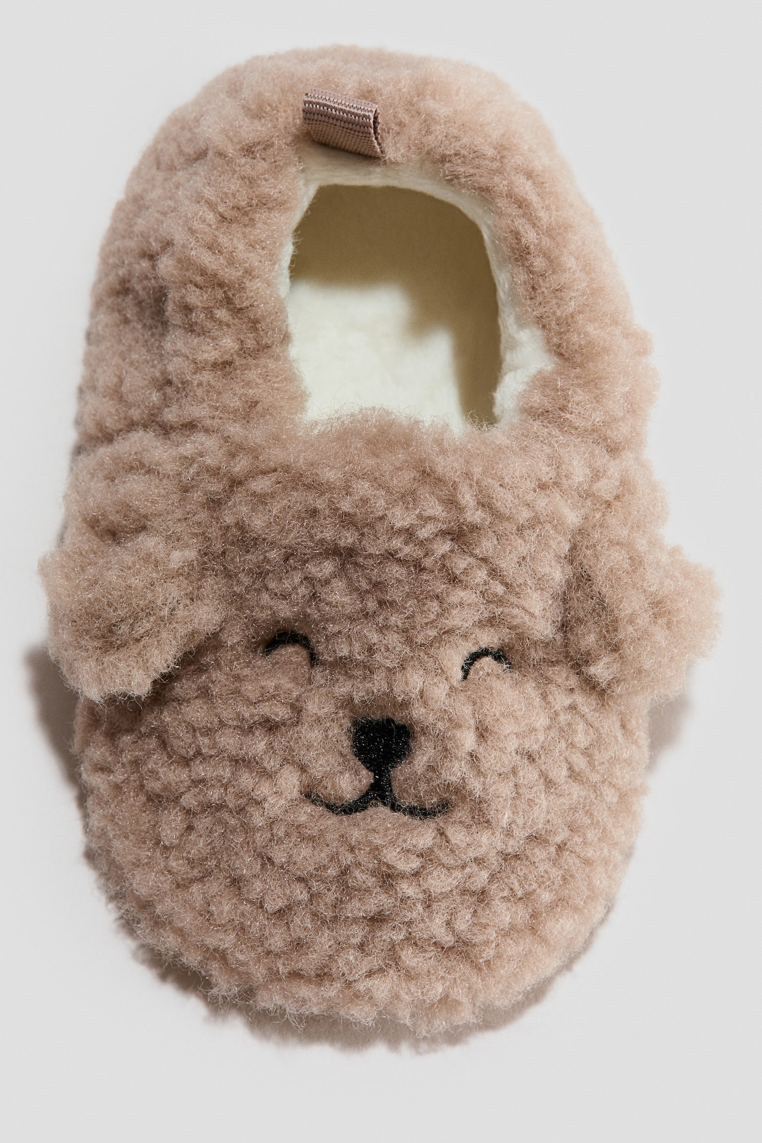 Детские тапочки H&M Fluffy, цвет: Бежевый — фото 3