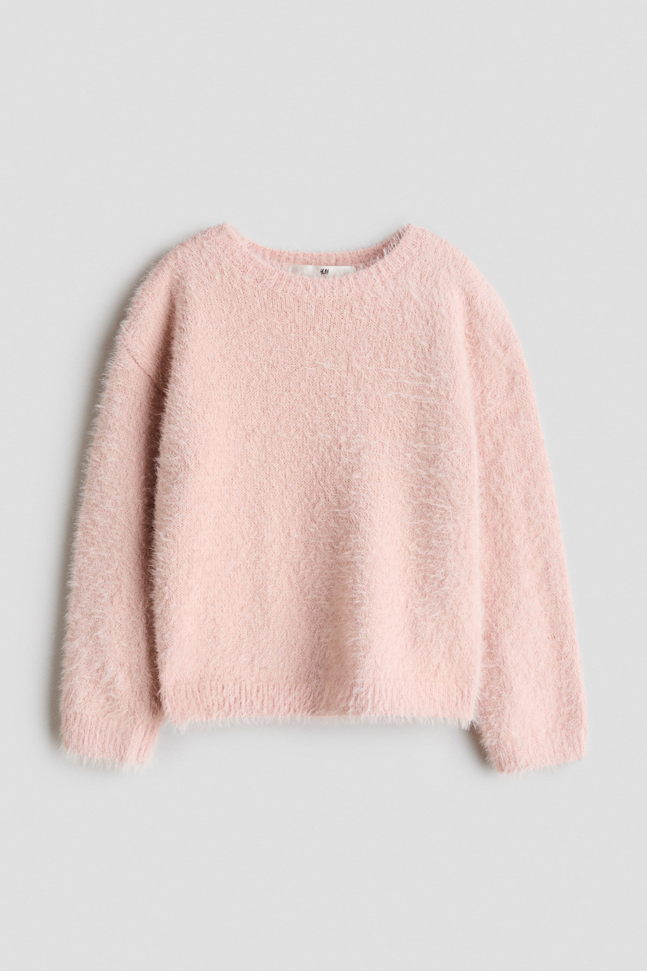 View larger image: Fluffy-knit jumper - Peach pink - Kids | H&M 1