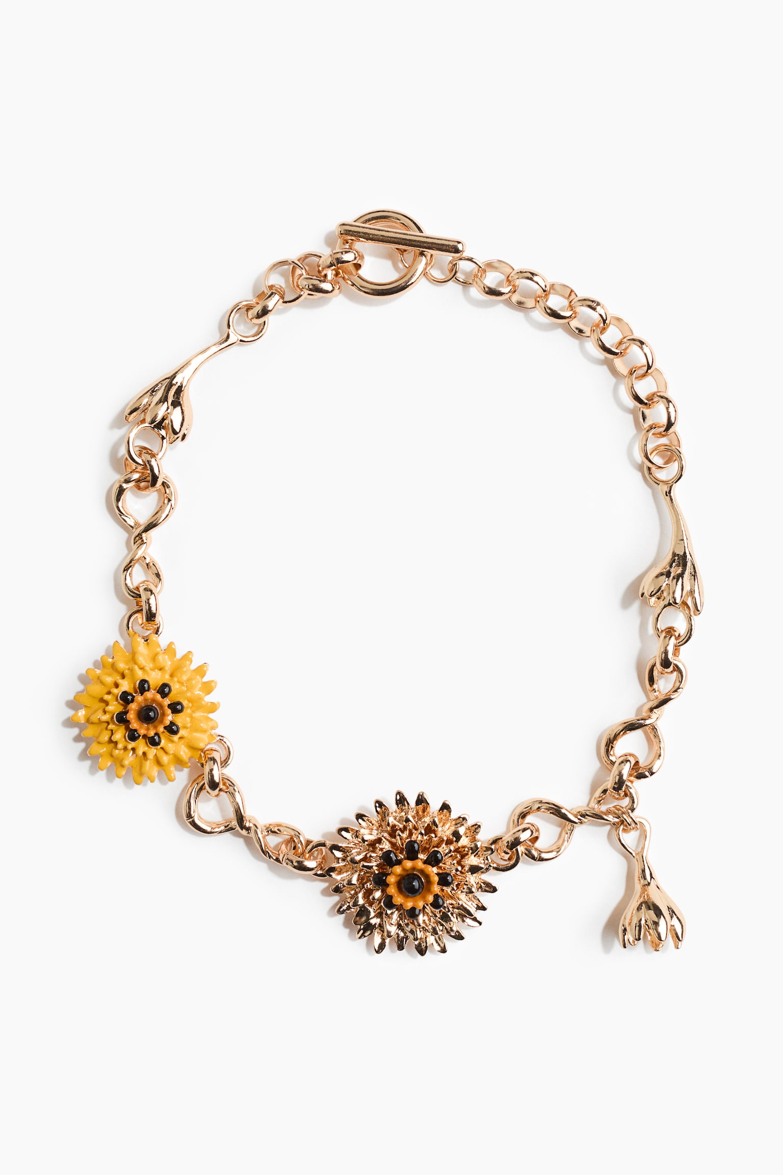 Short charm necklace - Gold-coloured/Yellow - 2