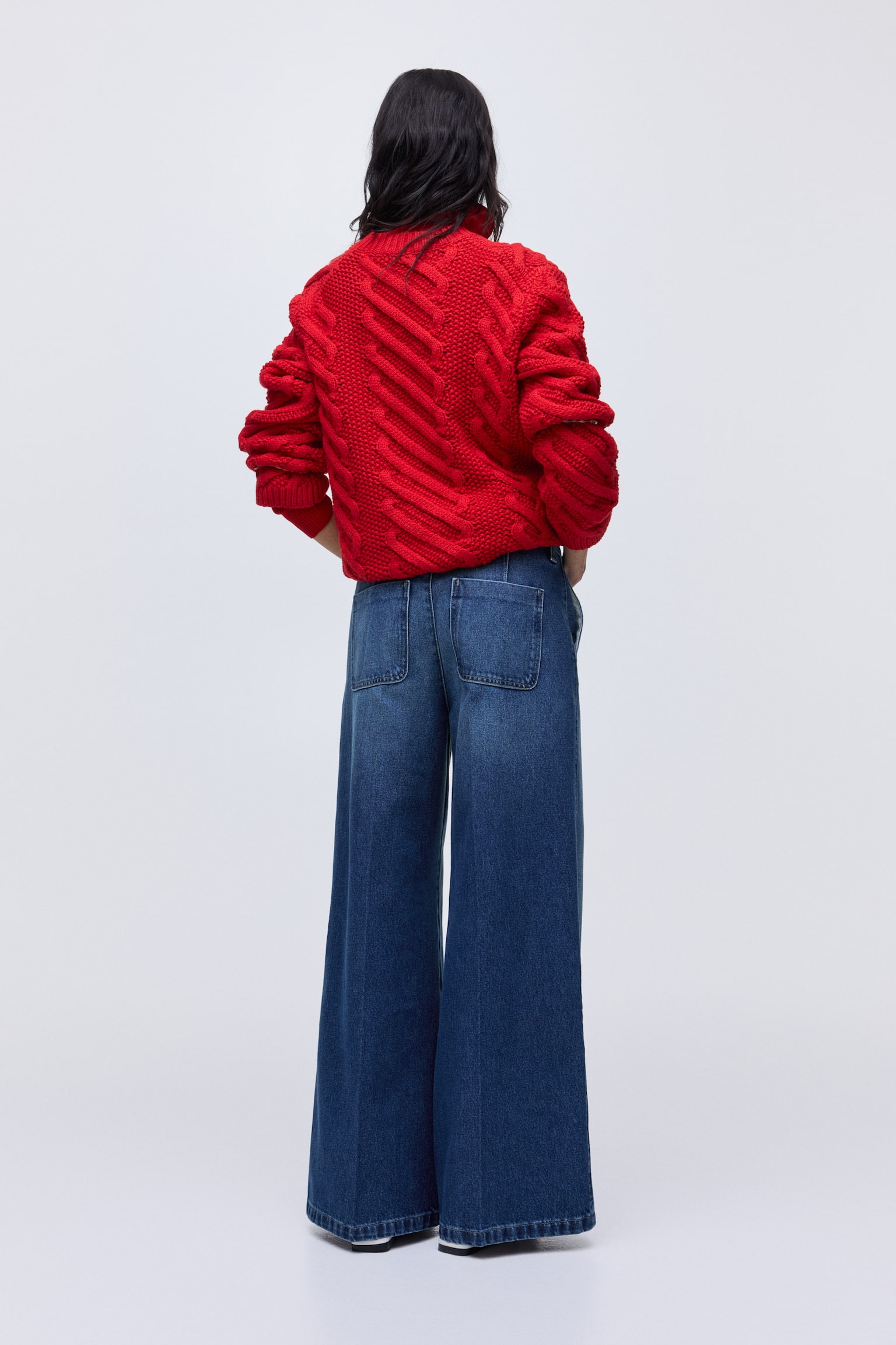 Super Wide High Jeans - Μπλε denim/Σκούρο μπλε denim/Ξεθωριασμένο μαύρο - 8