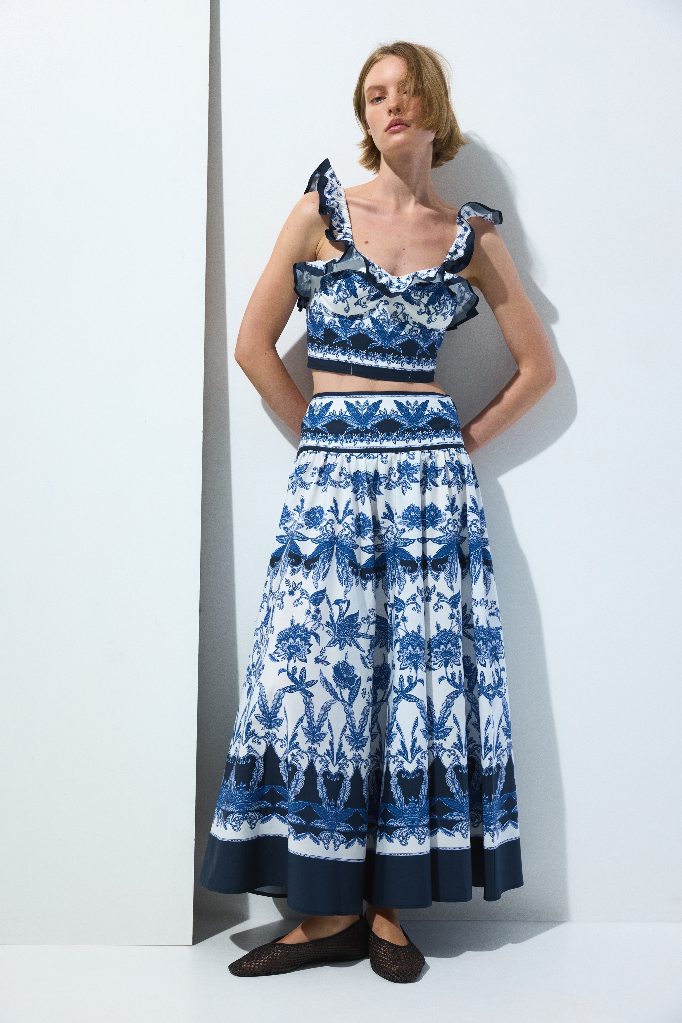 Flared Cotton Poplin Skirt from H&M - $59.99