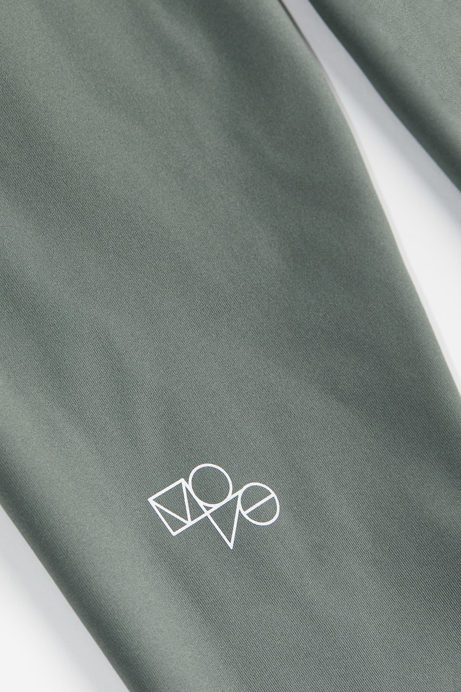 Warm Running Leggings In DryMove™ - Sage green/Black - 2