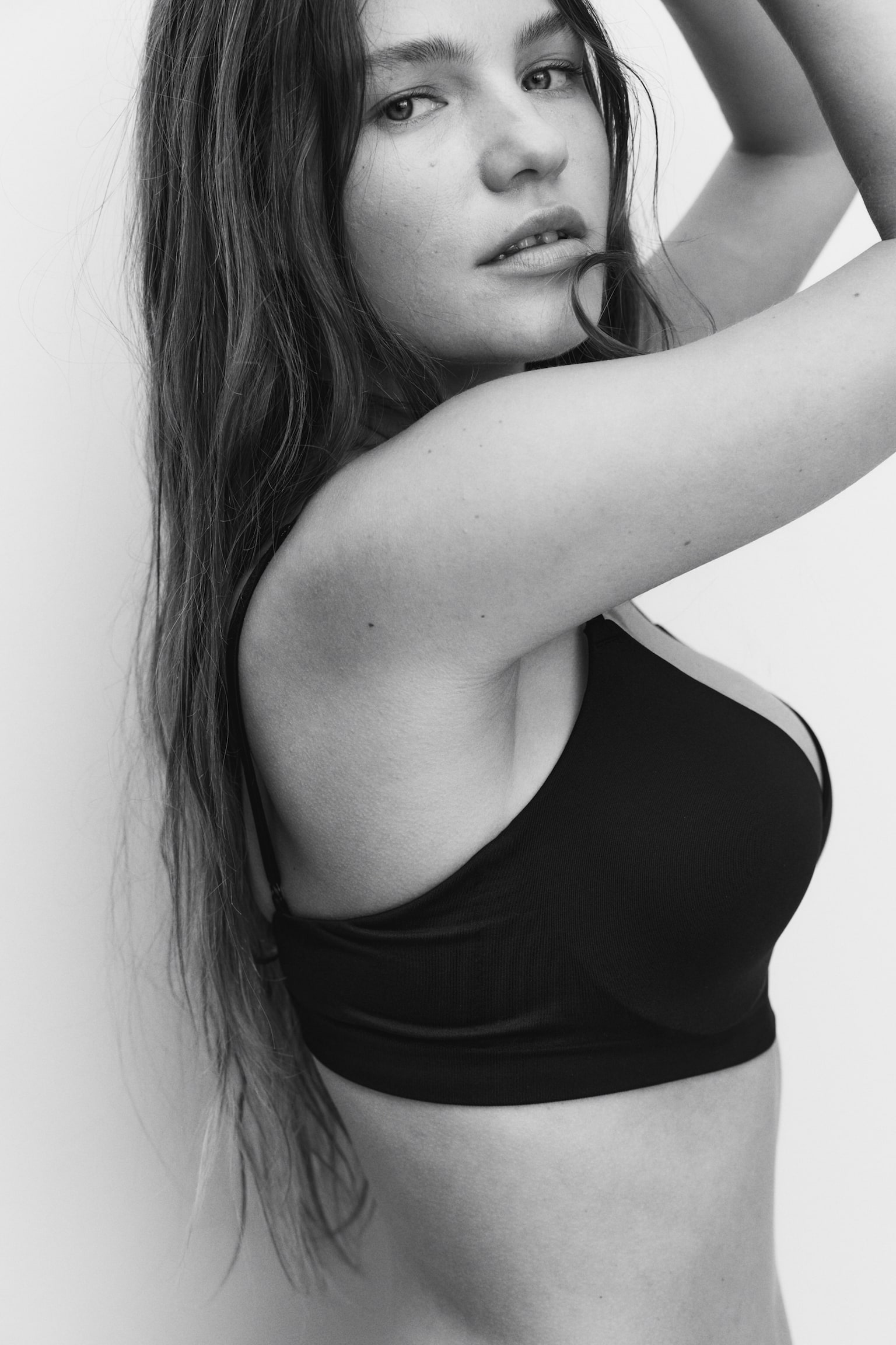 Σουτιέν push-up χωρίς ραφές - Μαύρο/Γκρι μελανζέ/Λευκό - 5