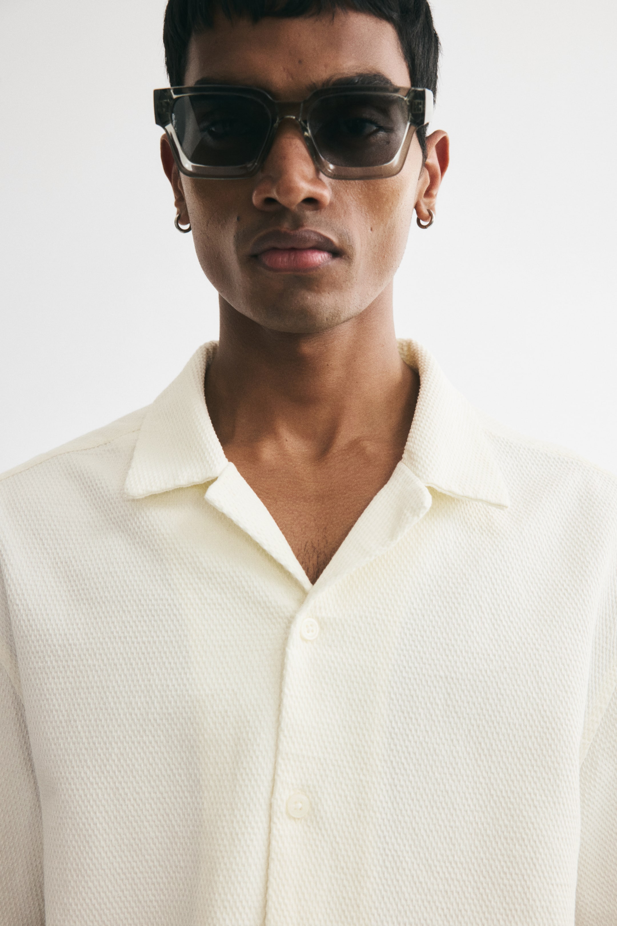 Relaxed-Fit Waffled Resort Shirt
