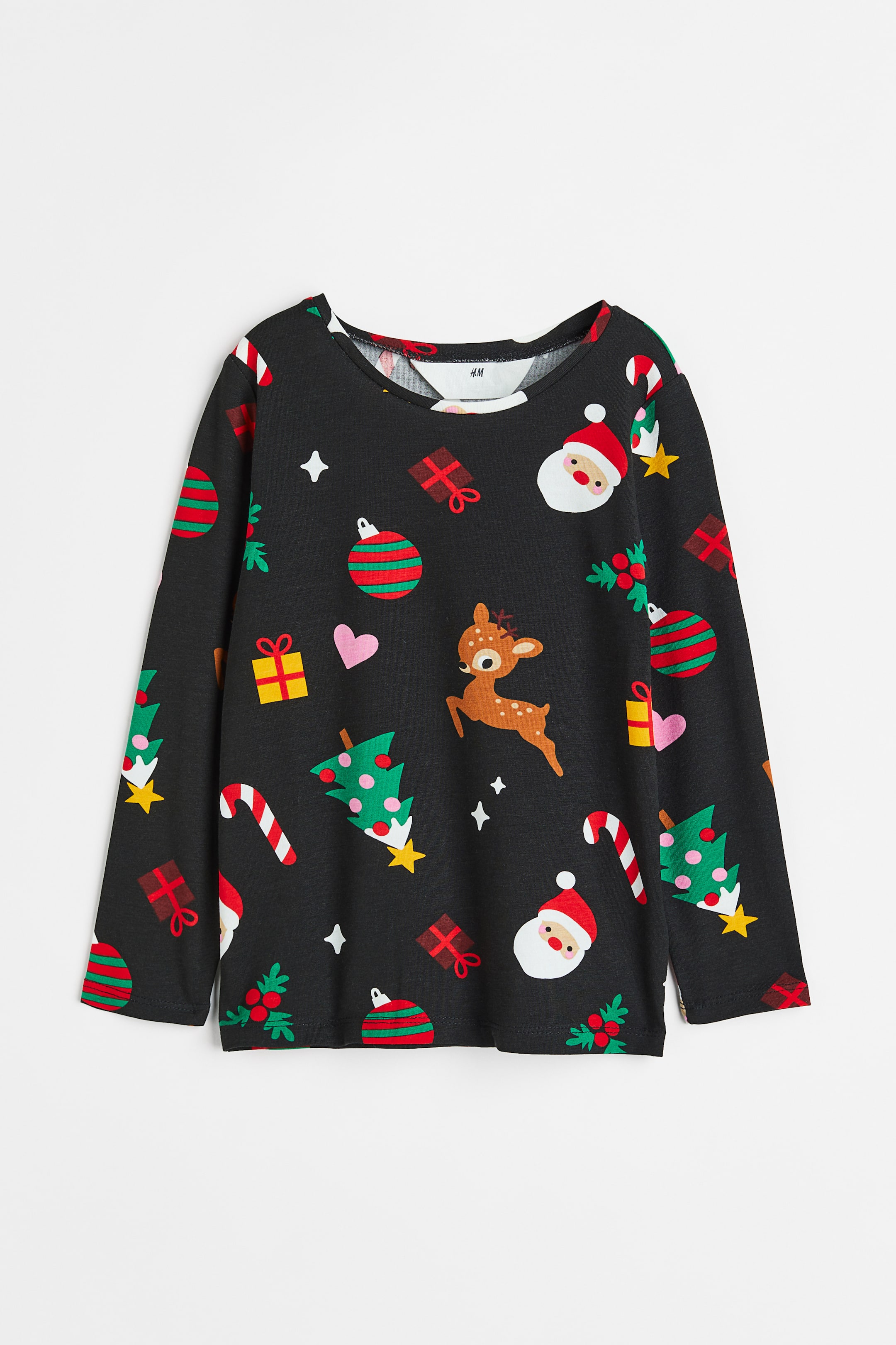Xem ảnh lớn hơn: Áo jersey in hình - Màu đen/Giáng sinh - Kids | H&M VN 1