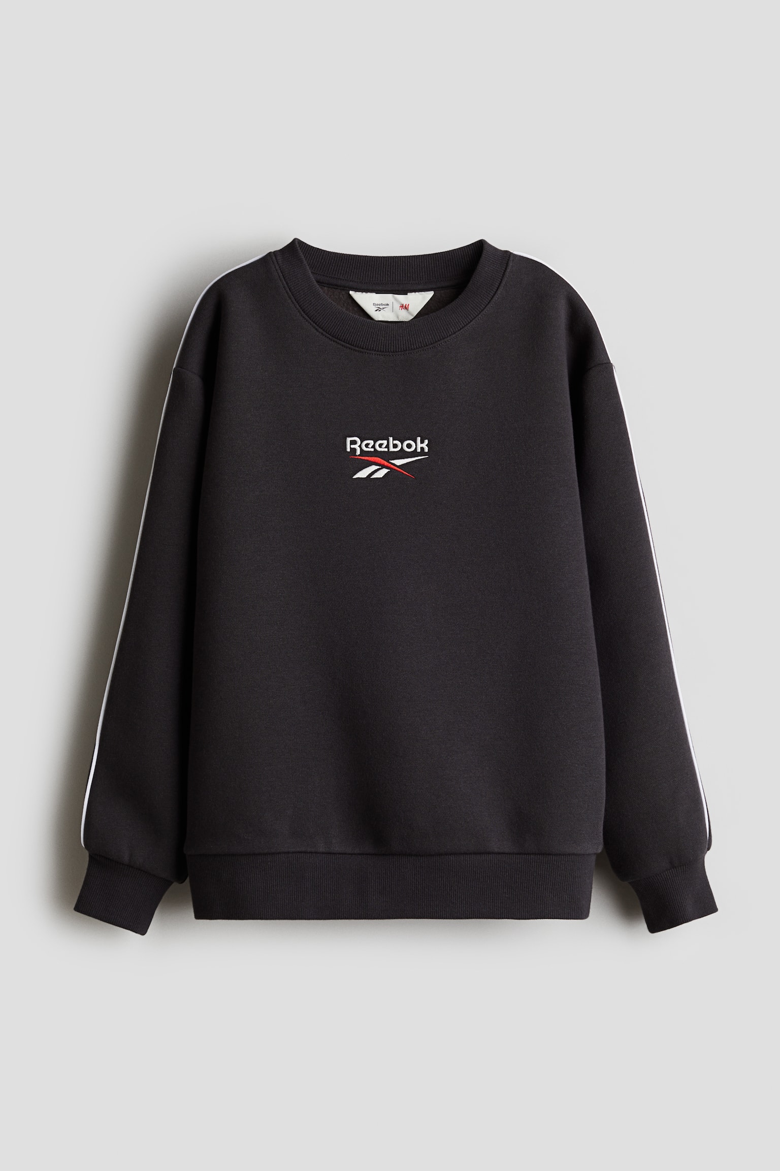 Embroidered-detail sweatshirt - Dark grey/Reebok - 1