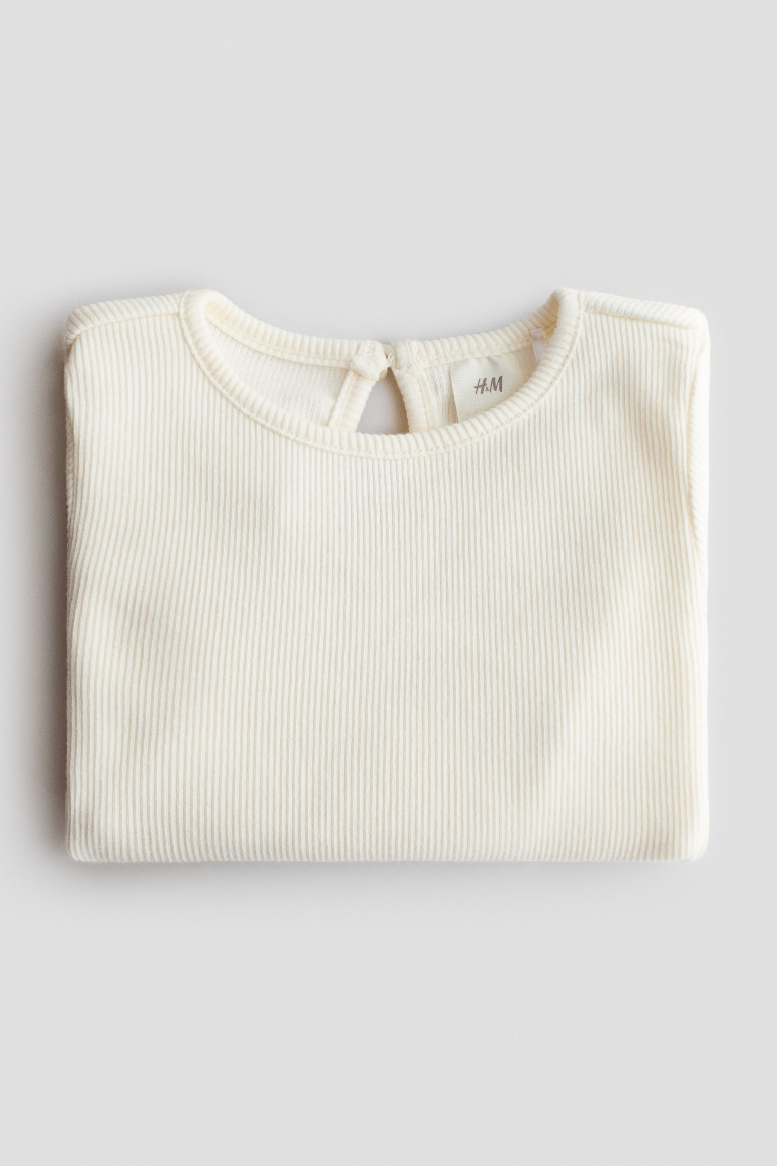 2-piece dungaree dress and top set - Light pink/Hearts/Beige/White/Dark denim blue/Cherries - 3