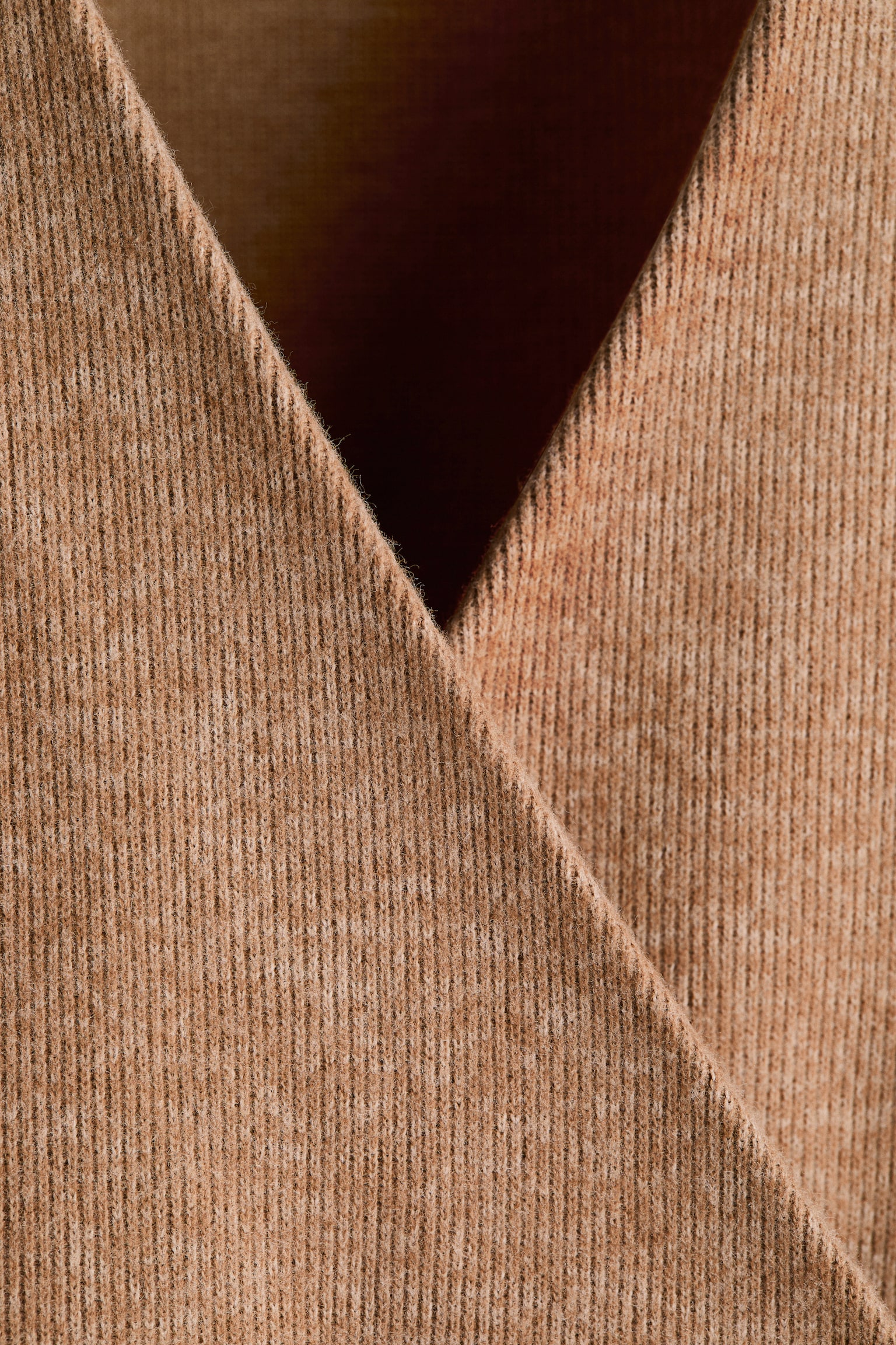 Wrap cardigan - Beige chiné/Marron chiné/Dark grey marl - 2