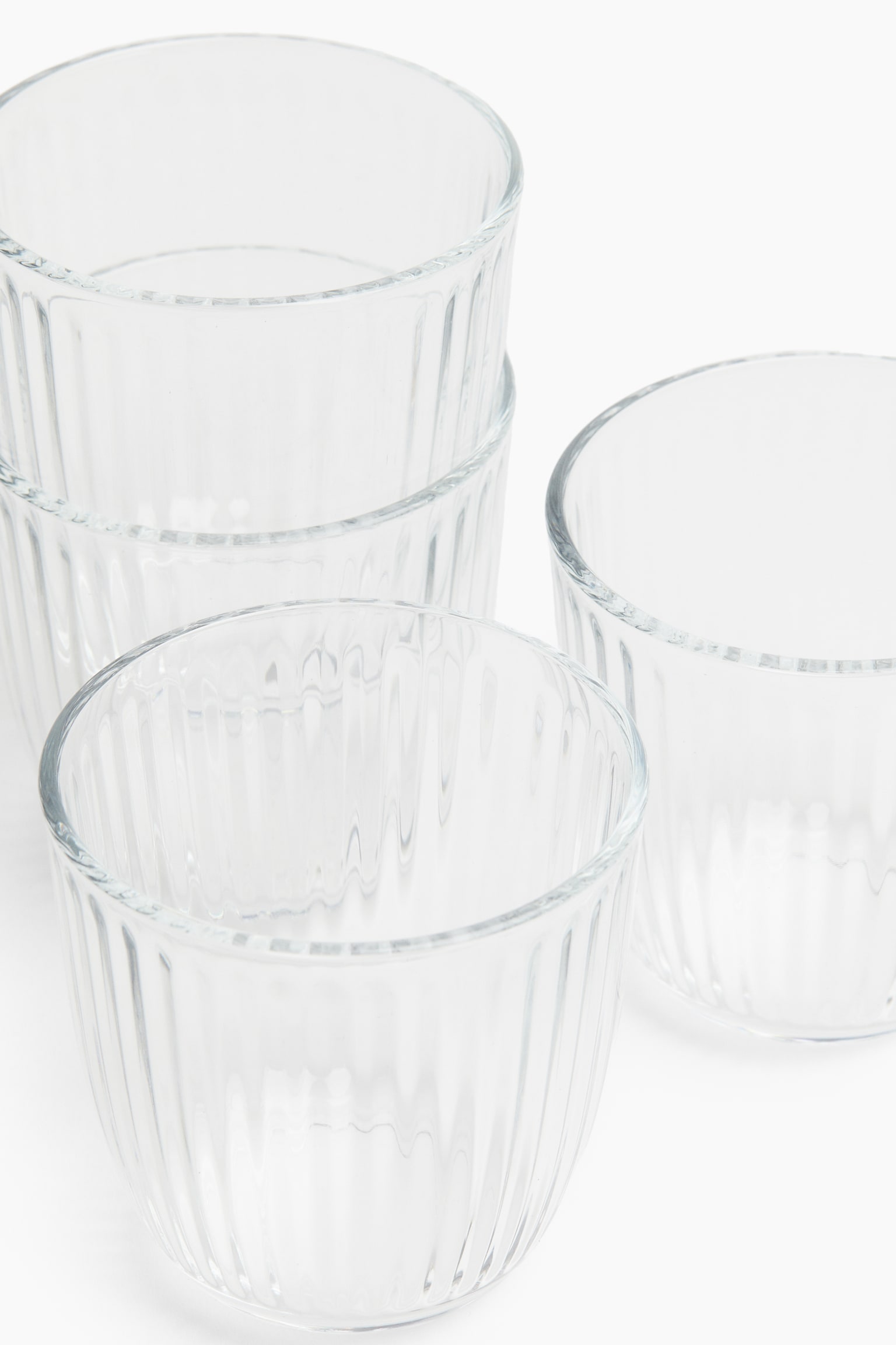 4-pack glass tumblers - Transparent - 3