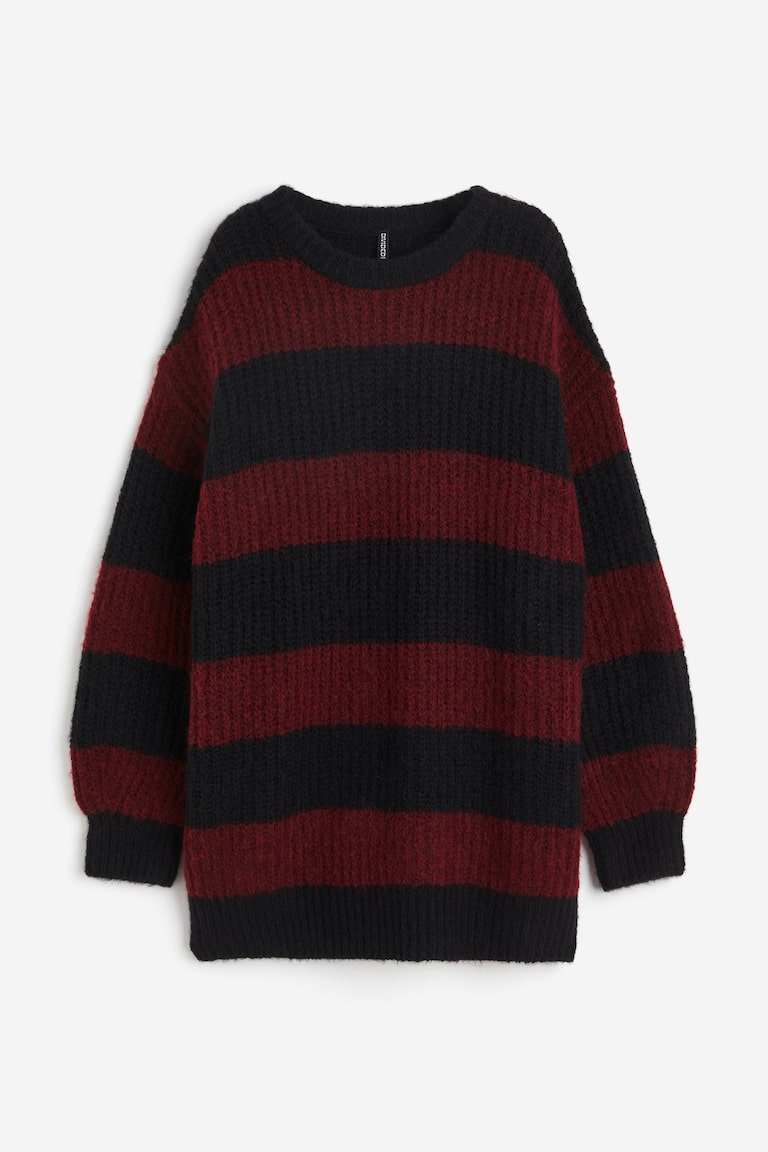Oversized rib-knit jumper