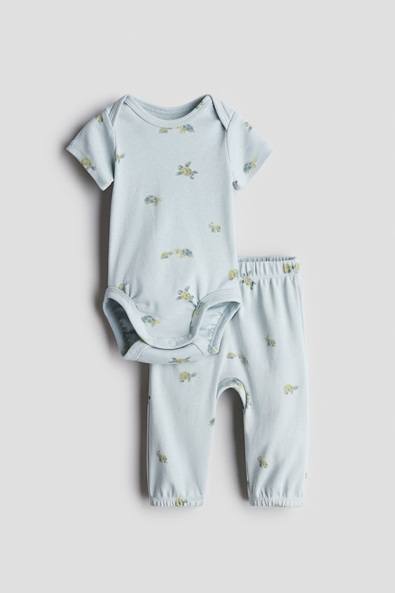 Детские брюки H&M 2-piece Cotton Jersey Set