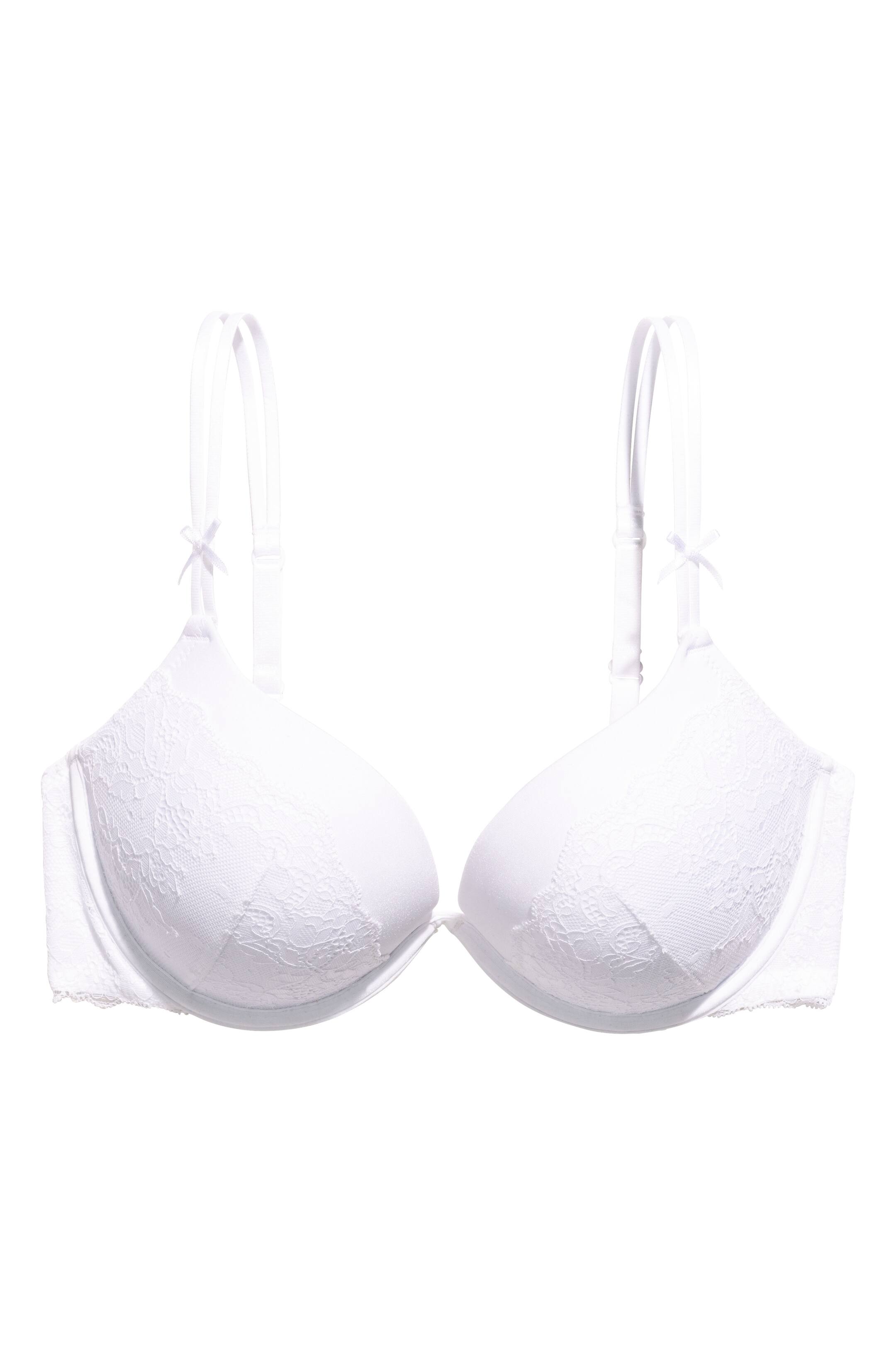 View larger image: Microfibre super push-up bra - White - Ladies | H&M GB 1