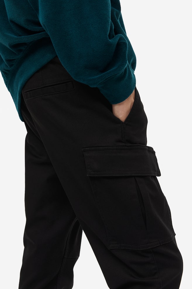 Skinny Fit Cargo trousers - Black/Dark khaki green/Dark grey - 5