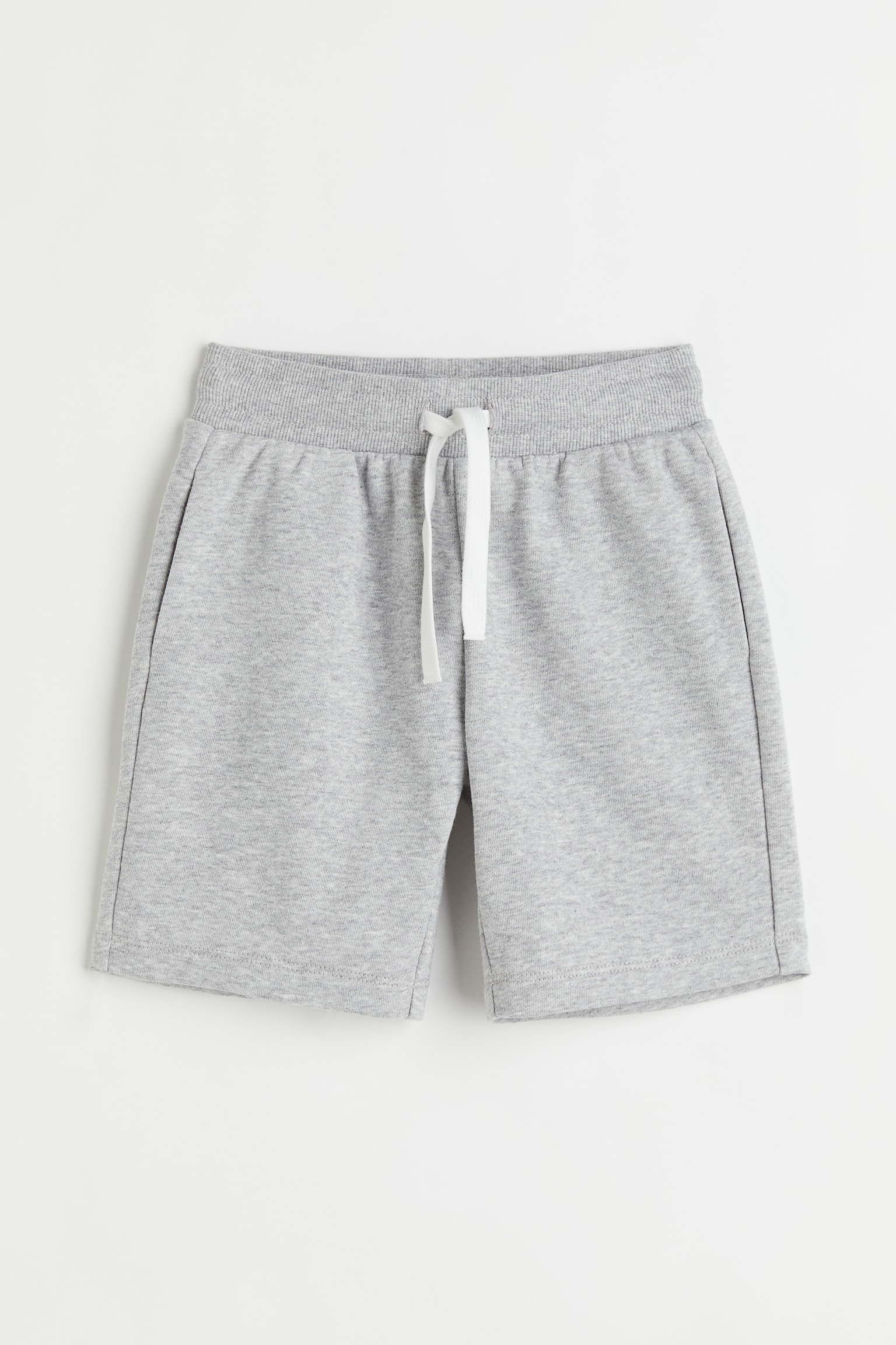 Sweat Shorts - Light grey marle/Light brown/Black - 1