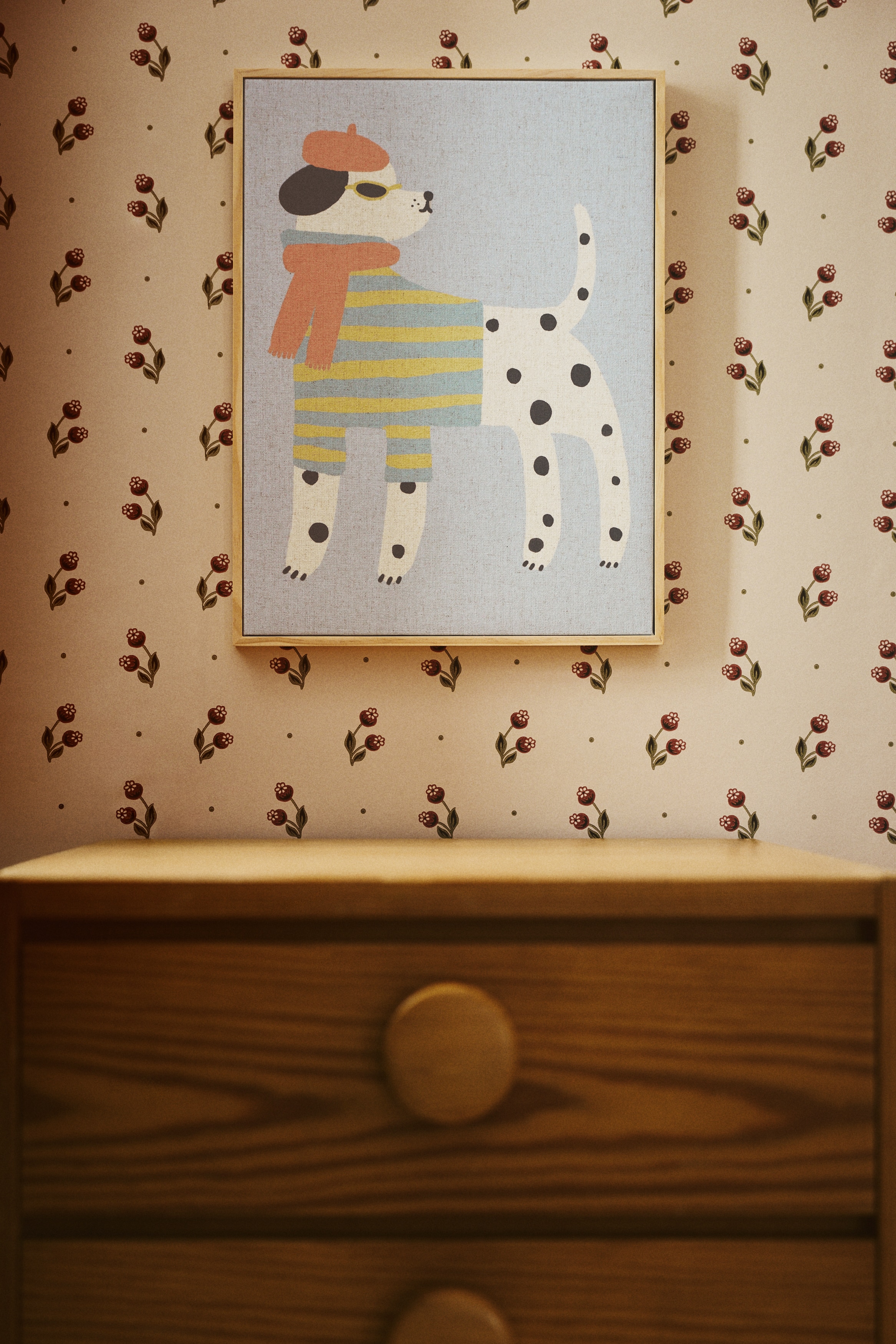 Décoration murale à motif animal - Bleu clair/dalmatien/Rose/Easy Peasy Lemon Squeezy