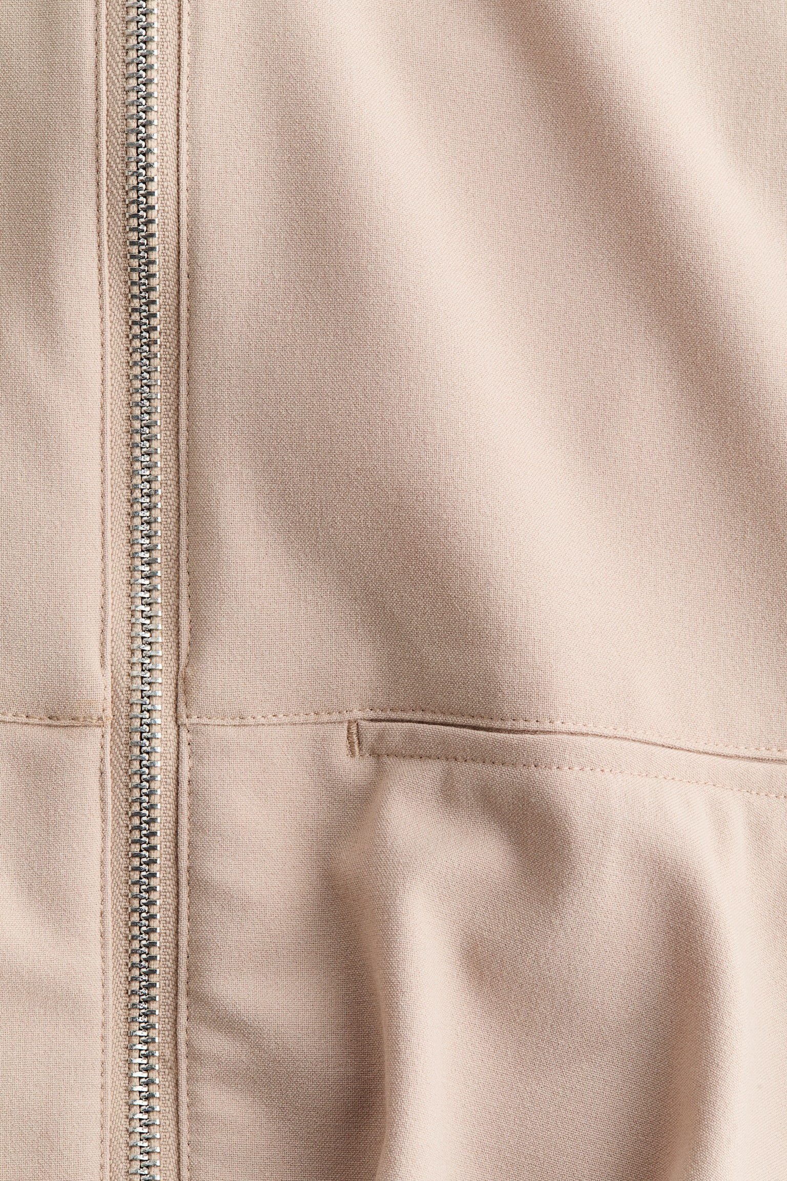 Bubble-hem gilet - Beige - 3