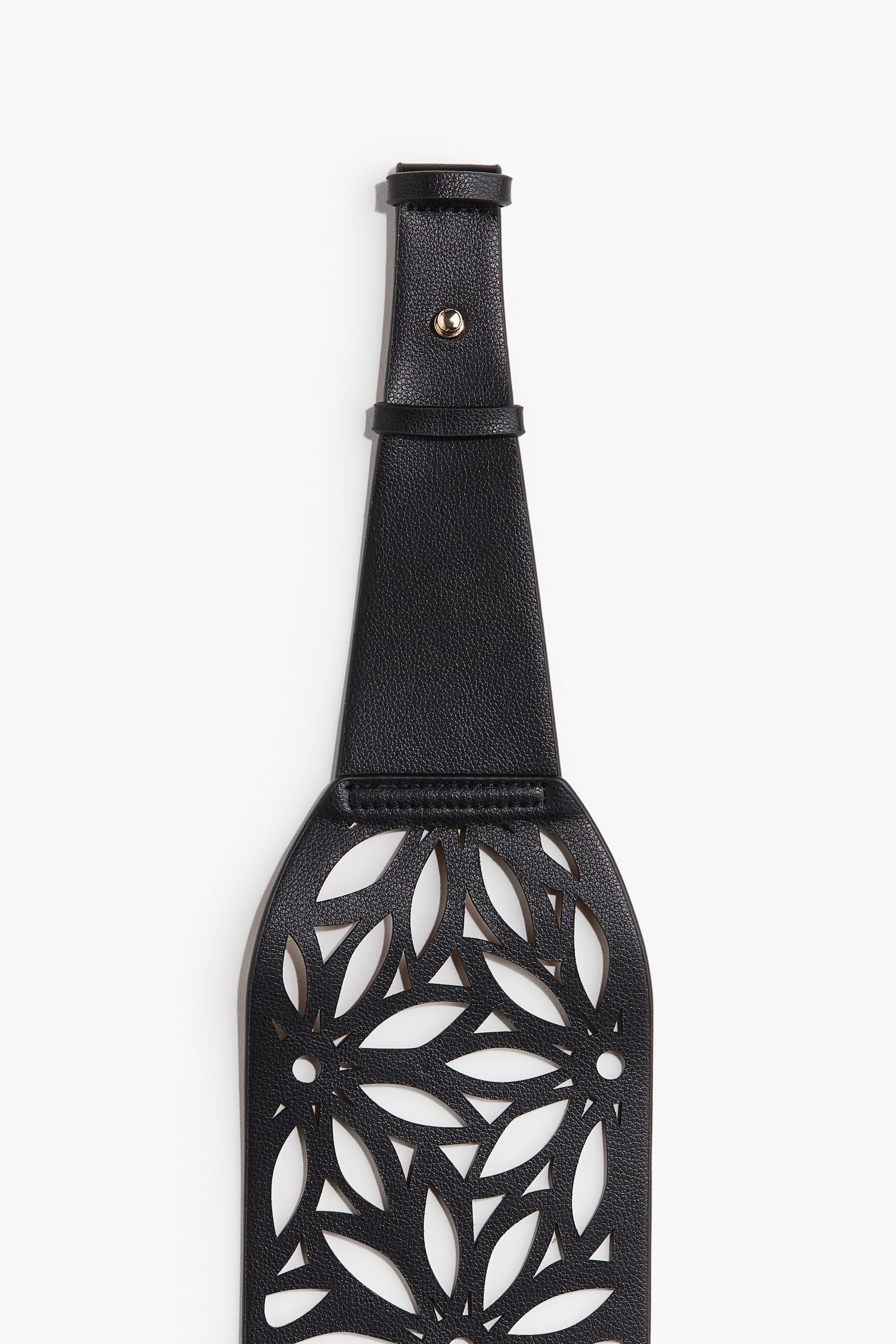 Cut-out waist belt - Black - 2