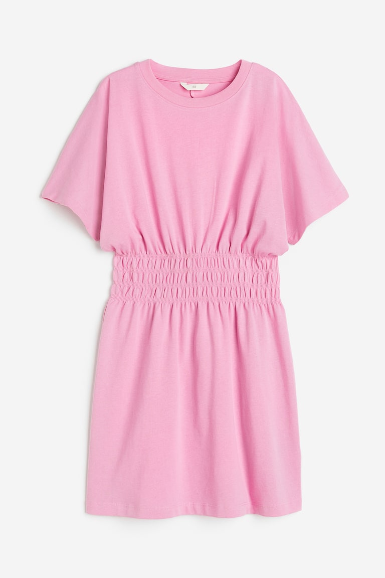 knee length dresses for ladies Girls Scallop Collar Smock Dress main image 1