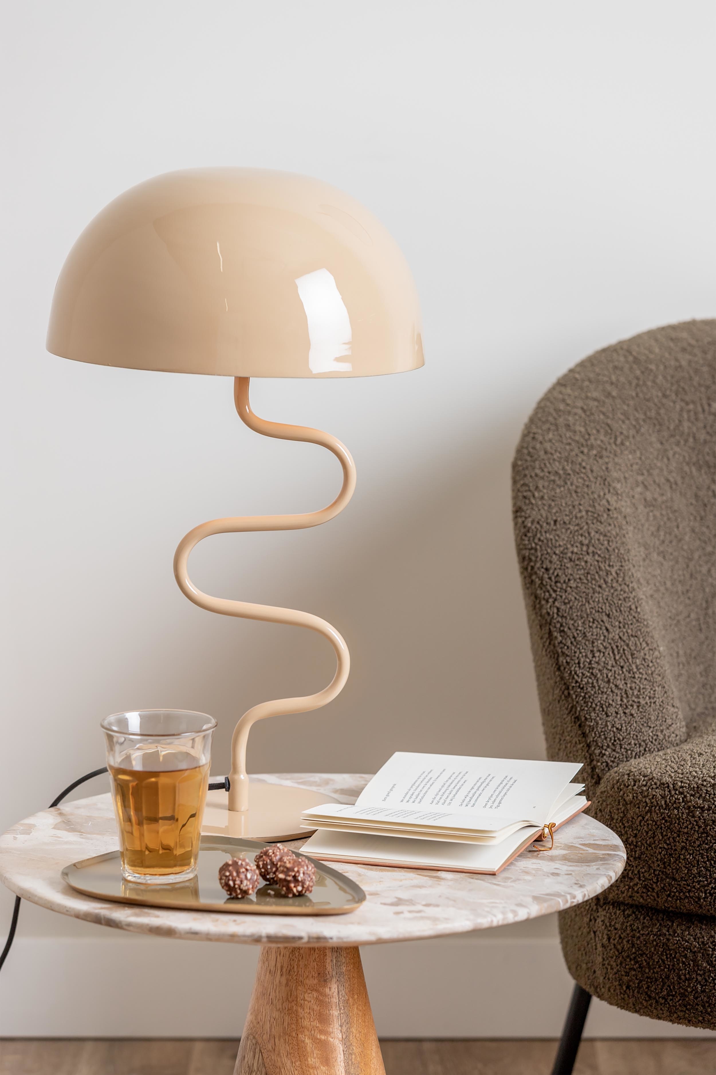 Twist Lampe À Poser - Marron Clair/Bleu Brumeux/Blanc/Vert Jungle