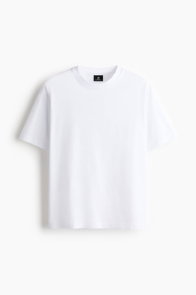 Relaxed-Fit T-Shirt - White/Black/Dark gray/Brown/Dusty blue/Dark teal/Teal/striped/Khaki green/Beige/Blue/Light blue/Brown/Light purple/Orange/Light blue/Green/Dark plum purple/Pink - 1