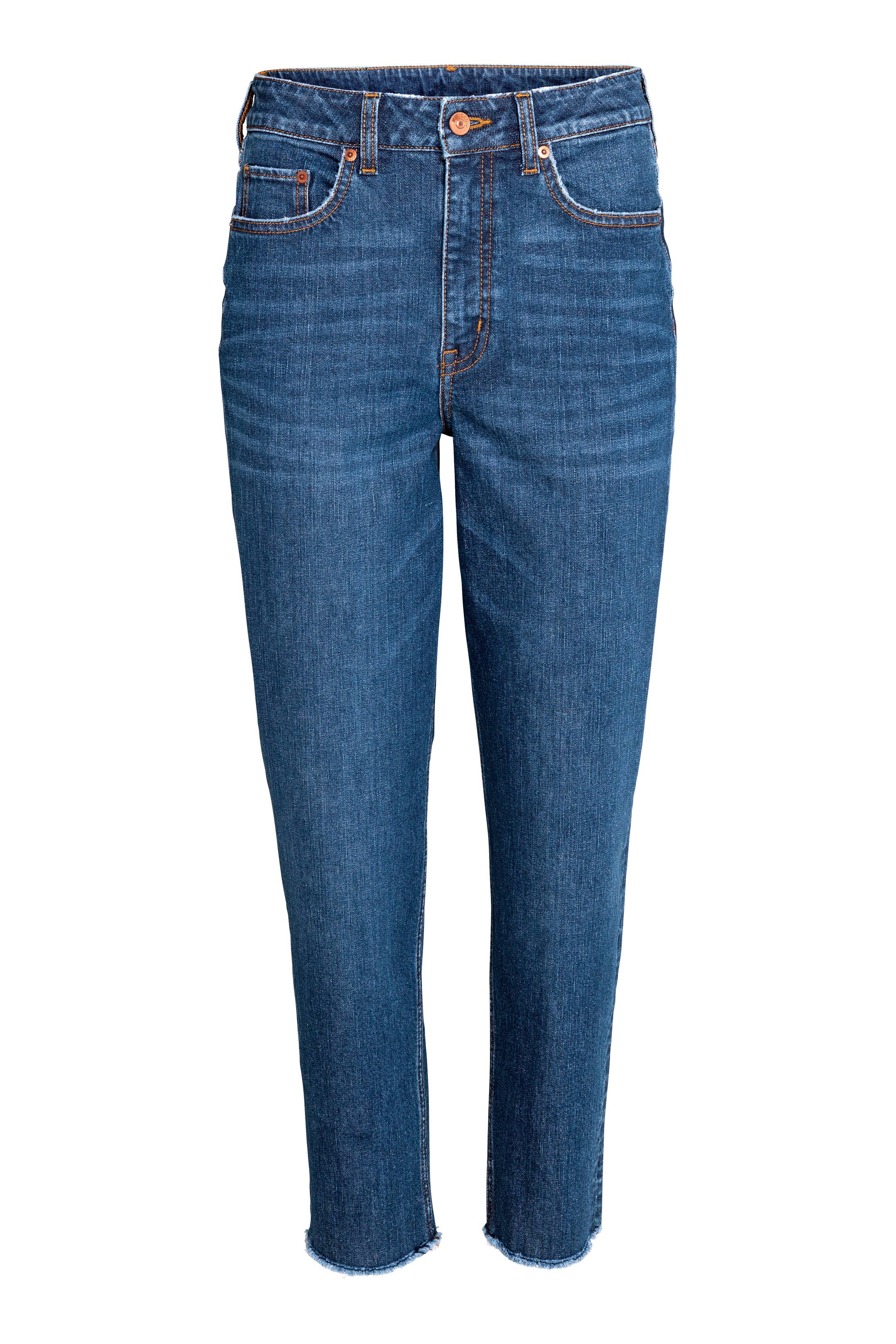 Grotere afbeelding bekijken: Slim Mom High Ankle Jeans - Donker denimblauw - DAMES | H&M BE 1