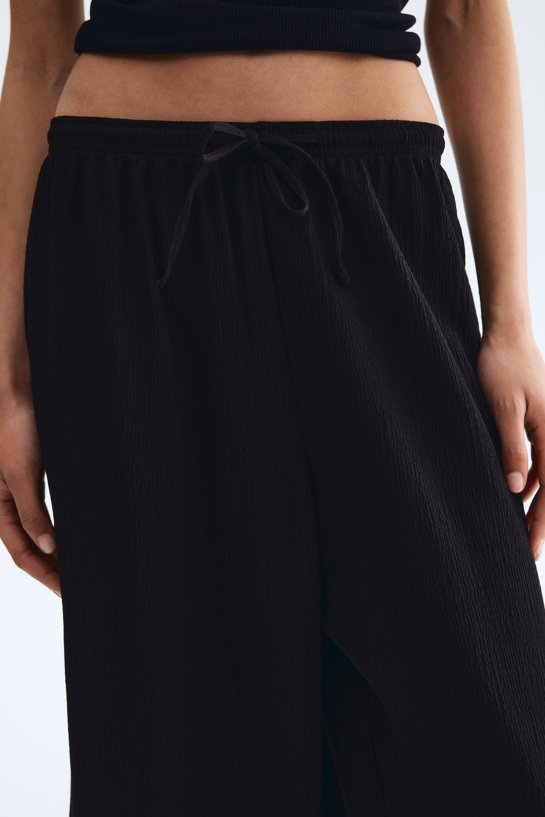 Женские брюки H&M Wide-cut Pull-on Pants — фото 7