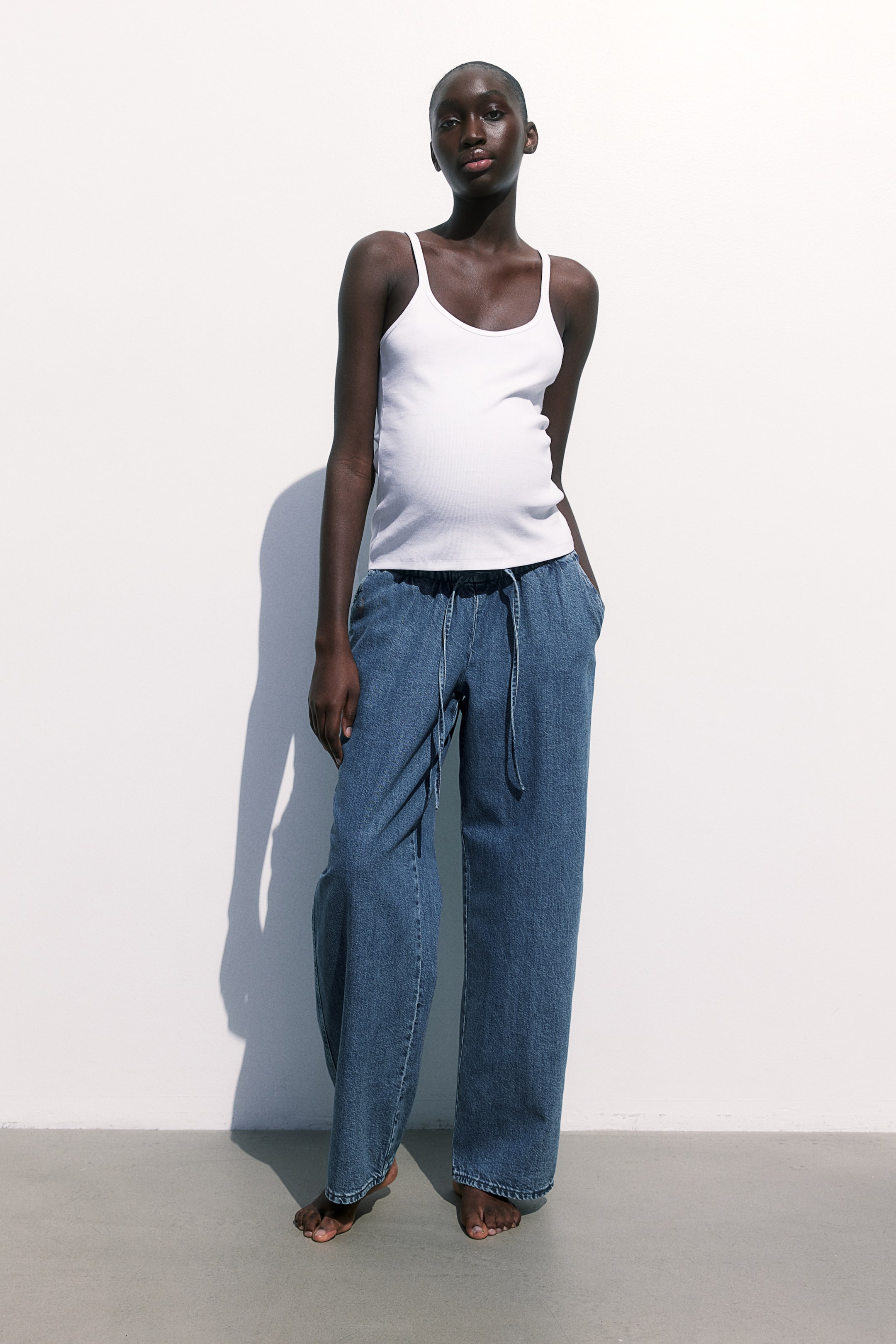 MAMA Denim Pull-on Pants