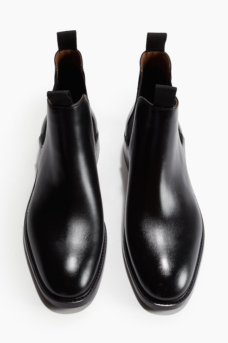 Flipkart Mini Chelsea Boots Wide Fit Black Suedette Lace Up Biker Boots